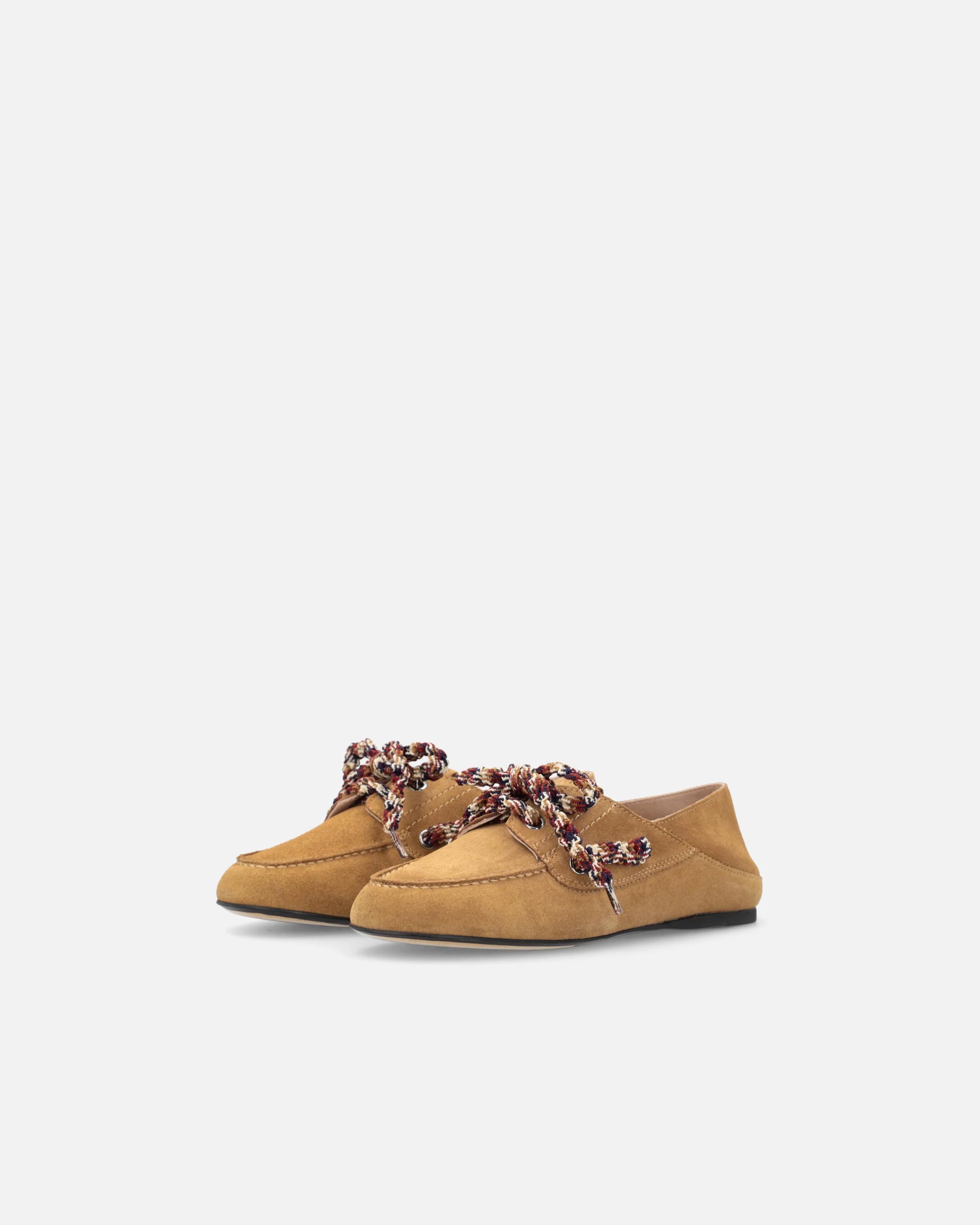 Suede moccasins with multicoloured laces - Image 6