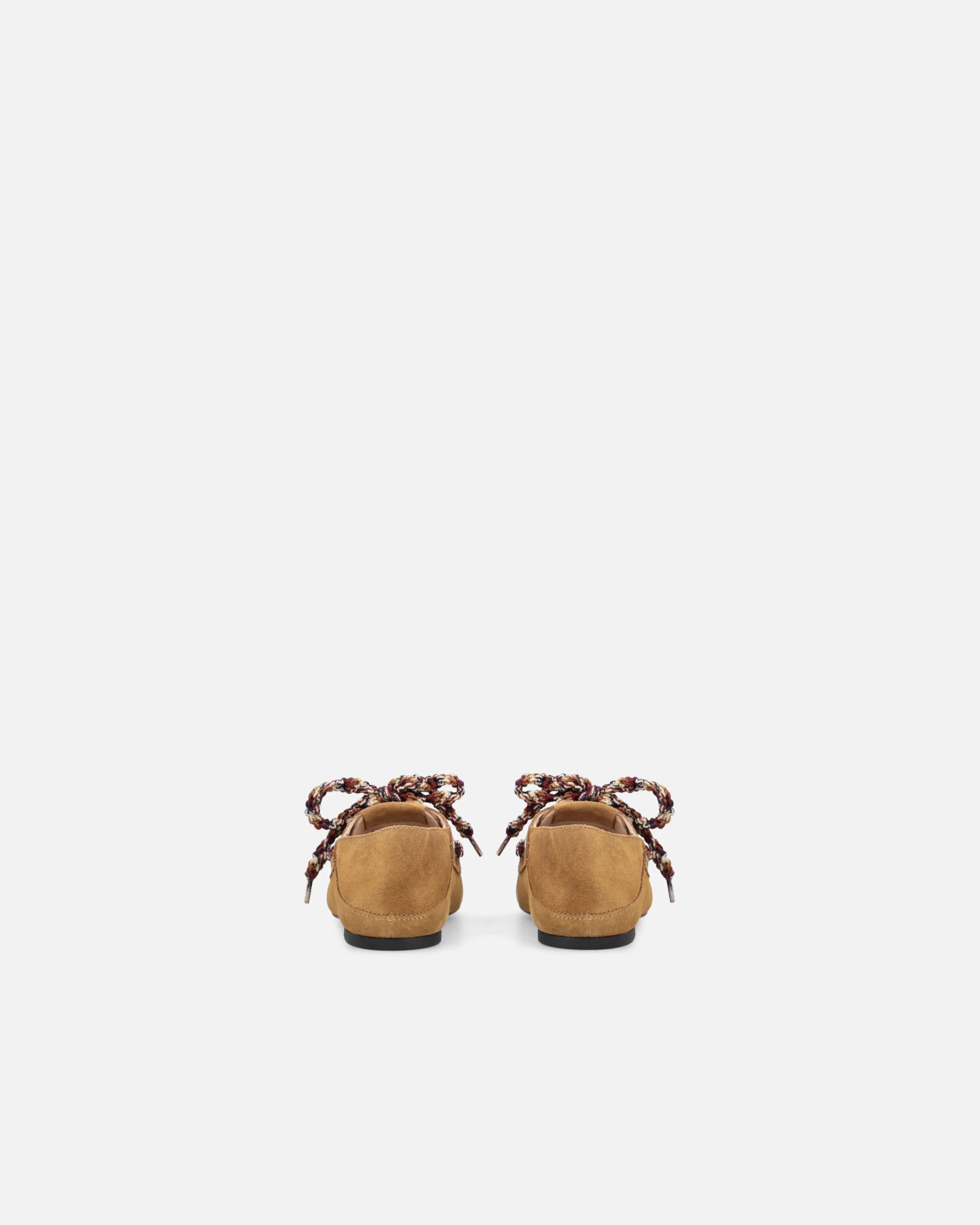 Suede moccasins with multicoloured laces - Image 8