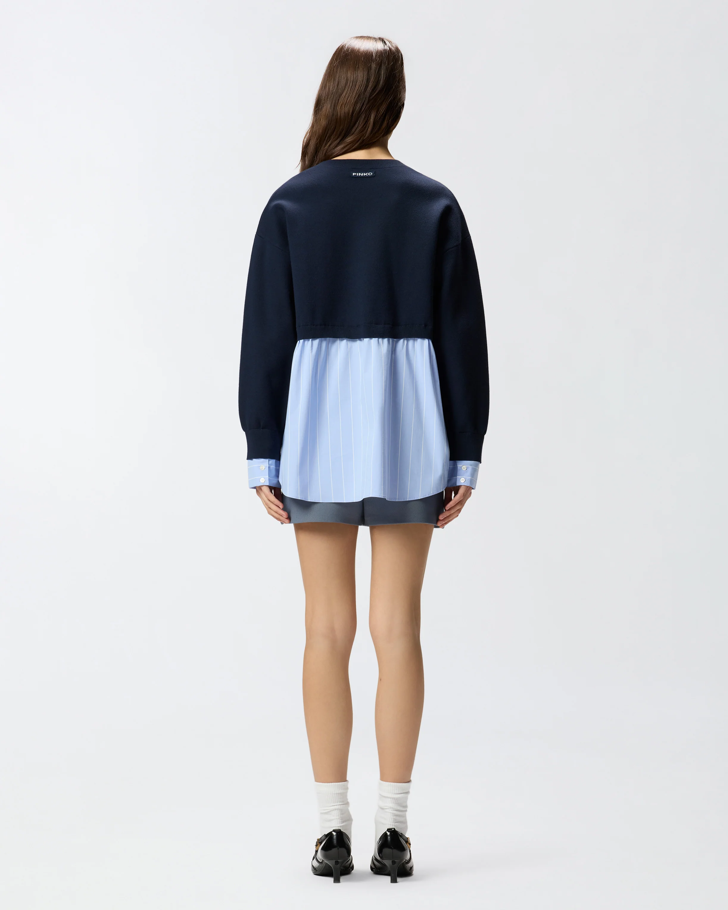 Sweater with shirt insert - Image 3
