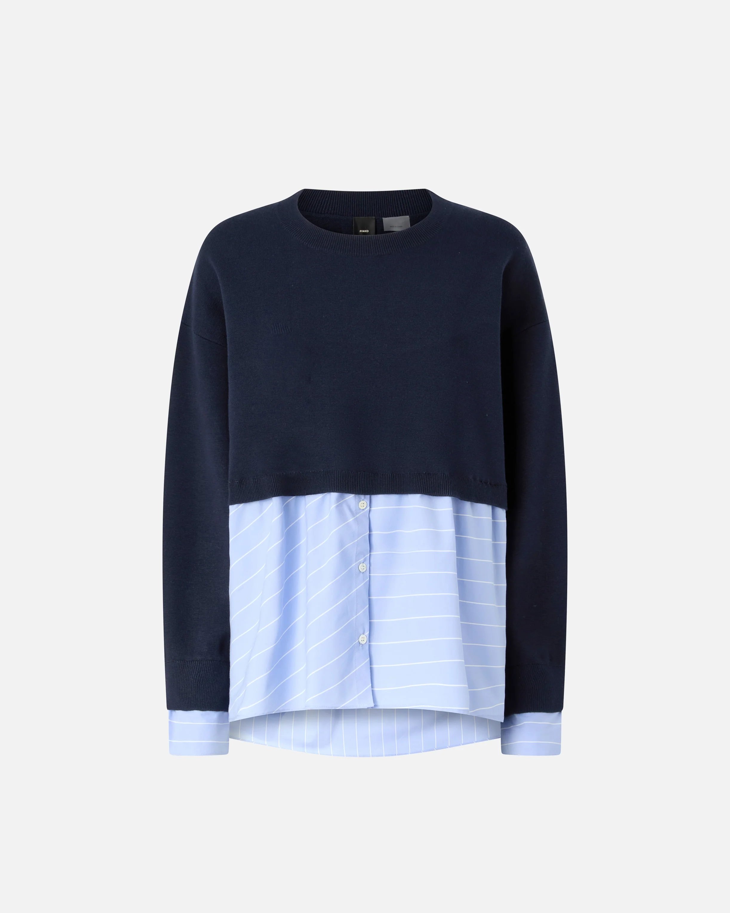 Sweater with shirt insert - Image 5