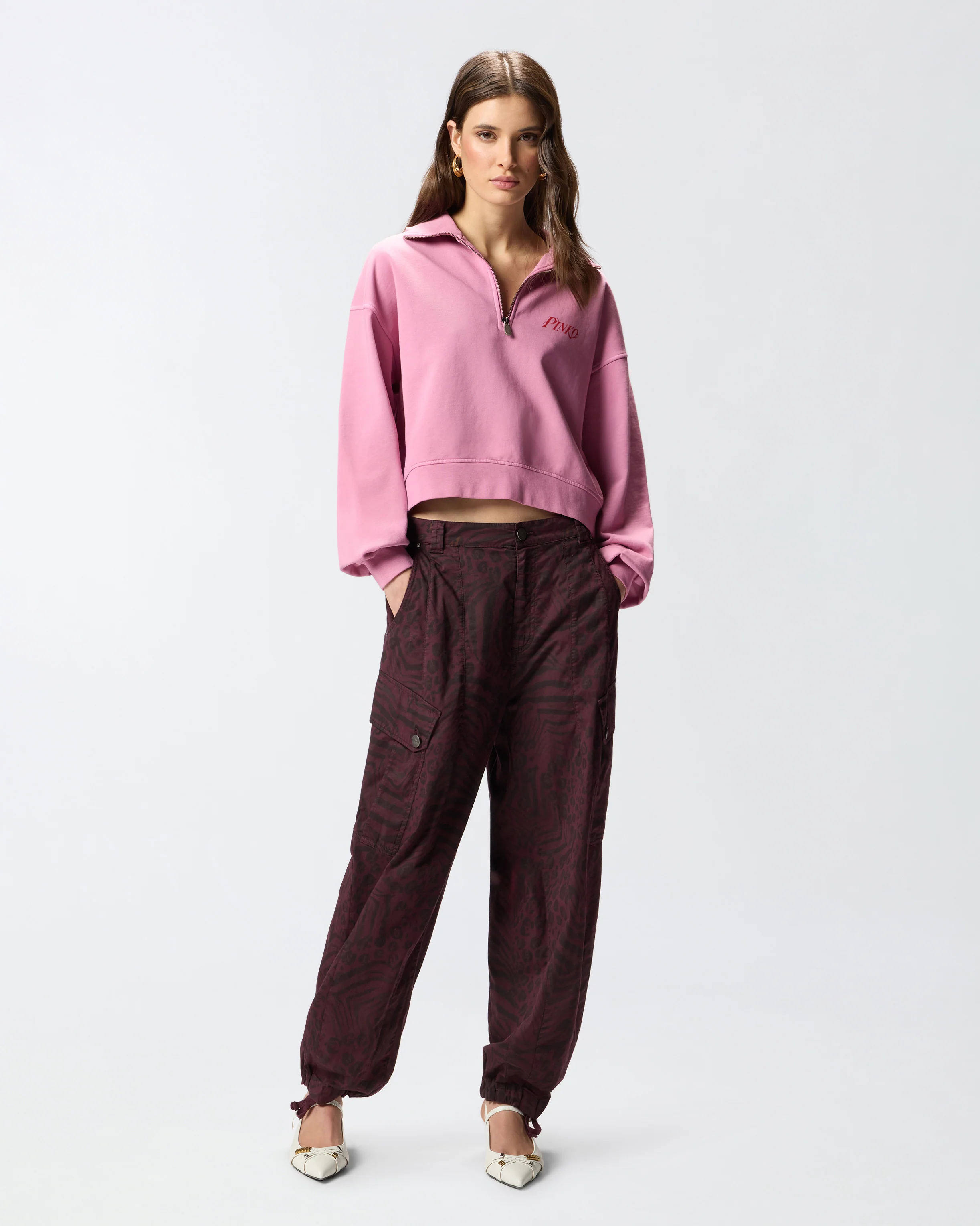 Sweatshirt with heart and Pinkotini print - Image 2