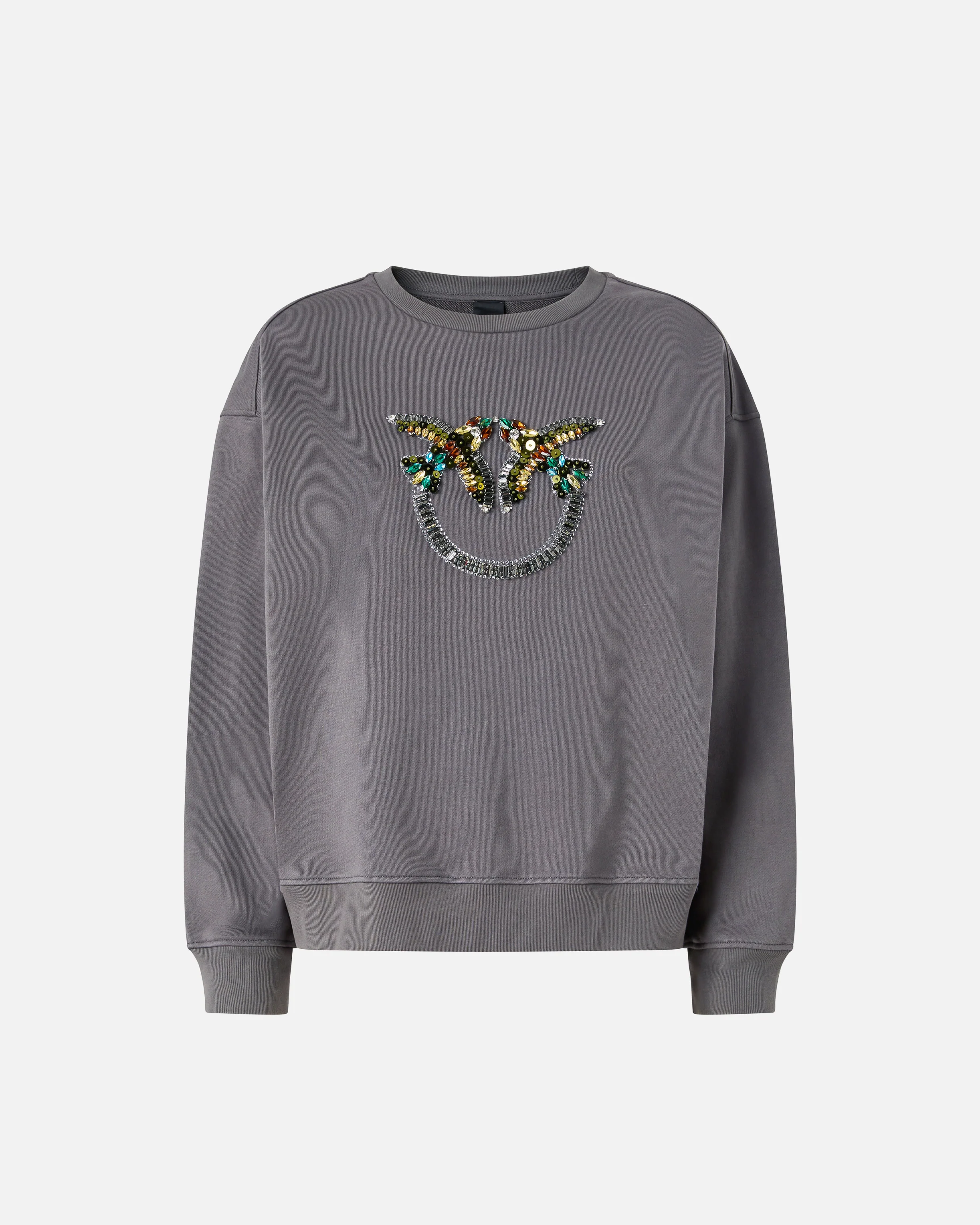 Sweatshirt with Love Birds jewel maxi embroidery - Image 5