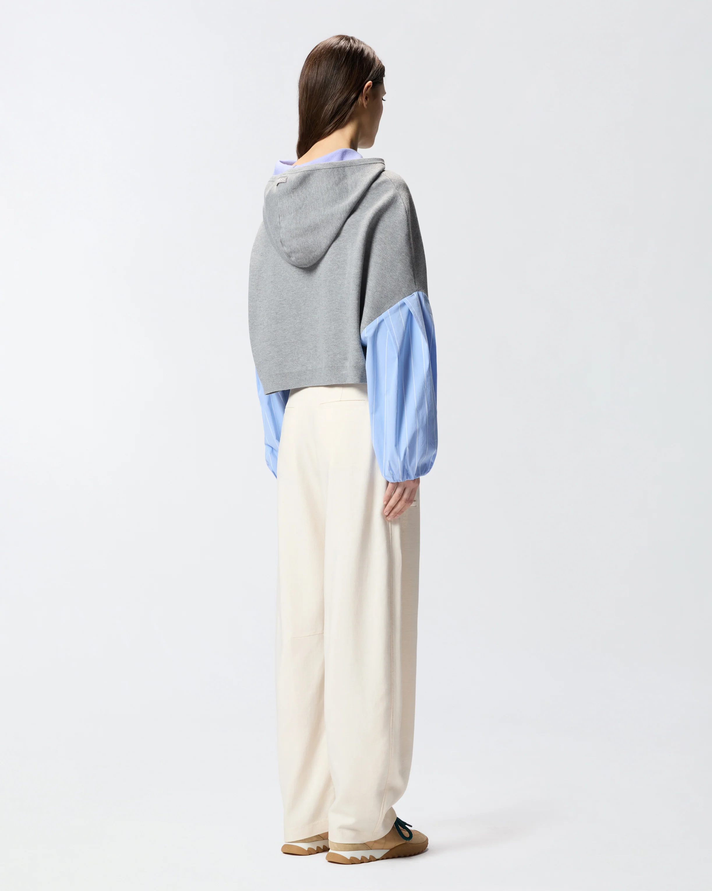 Sweatshirt with shirt insert - Image 3