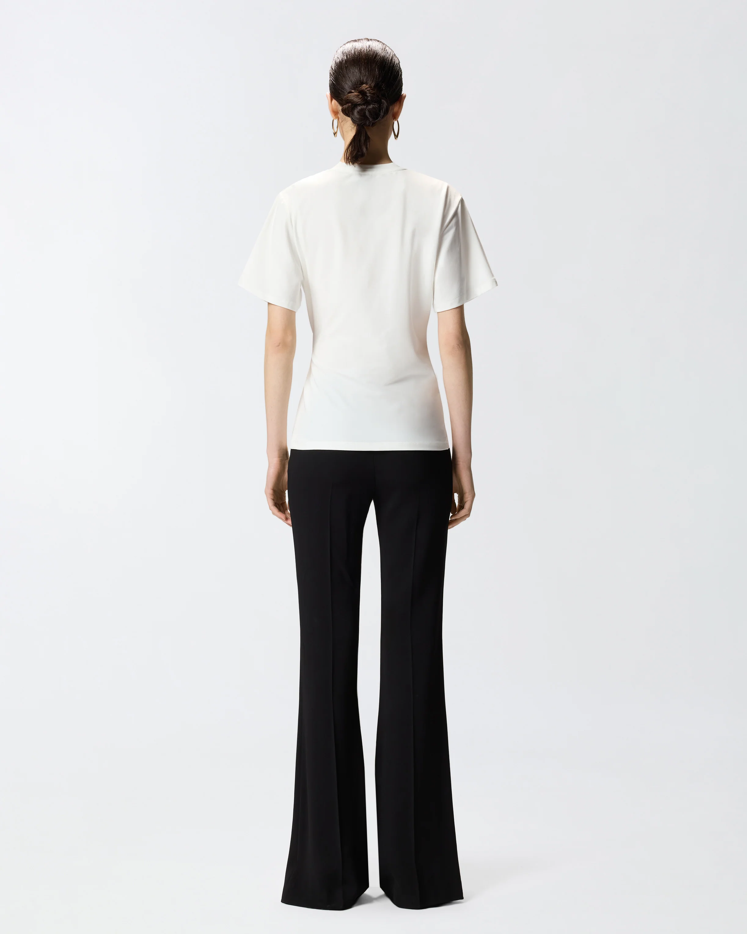 T-shirt with draping and gold detail - Image 3