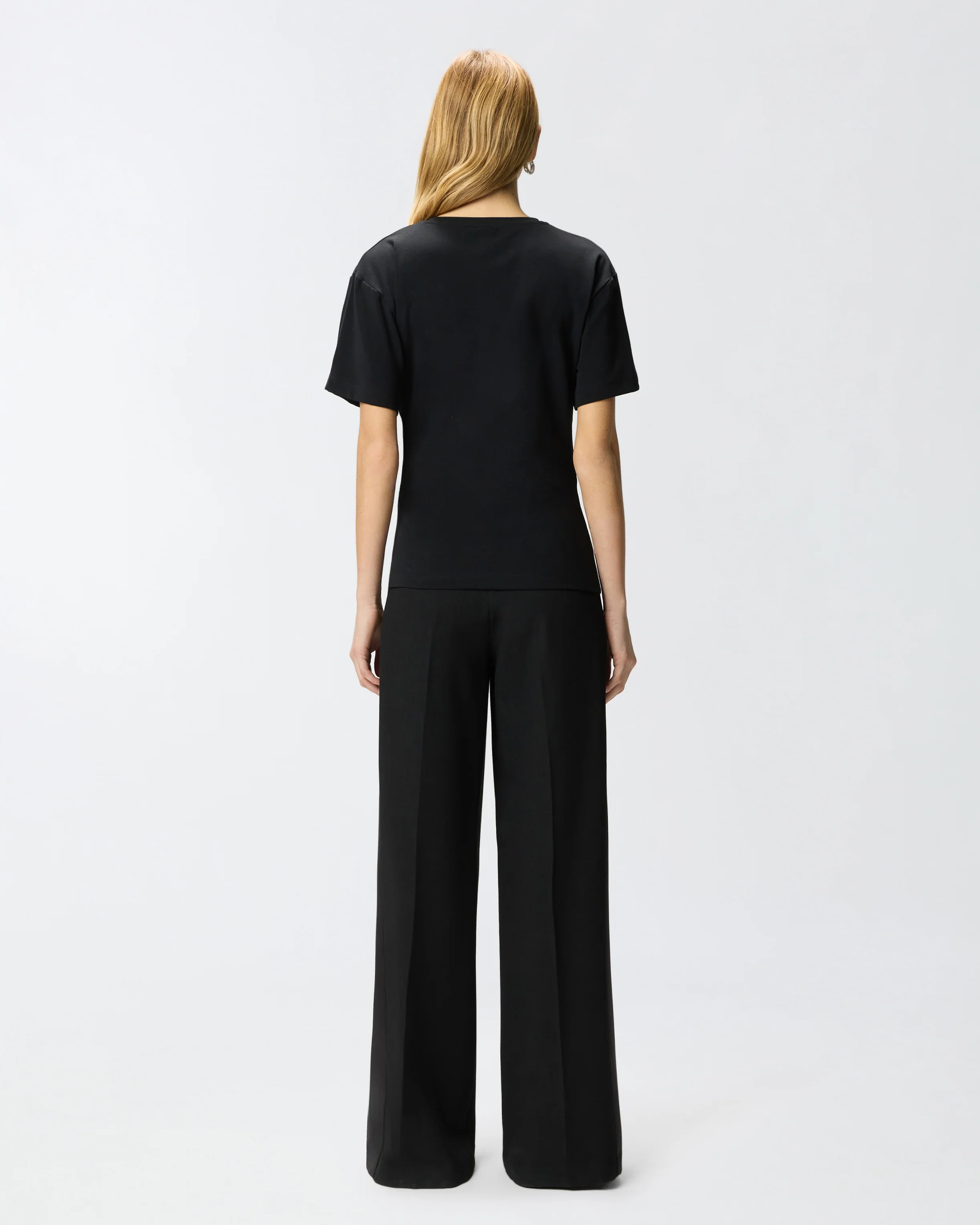 T-shirt with draping and gold detail - Image 3