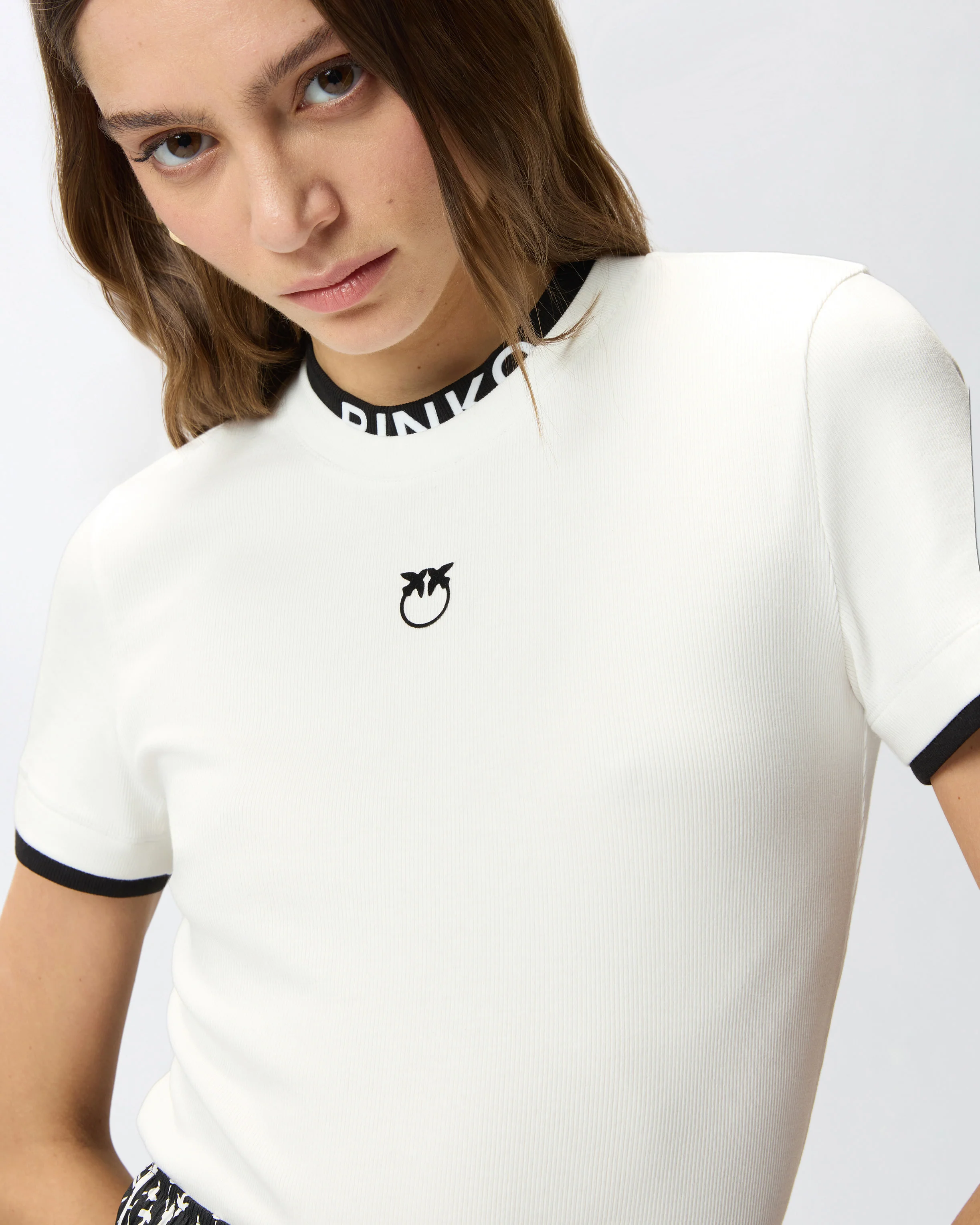 T-shirt with PINKO and Love Birds logos - Image 4