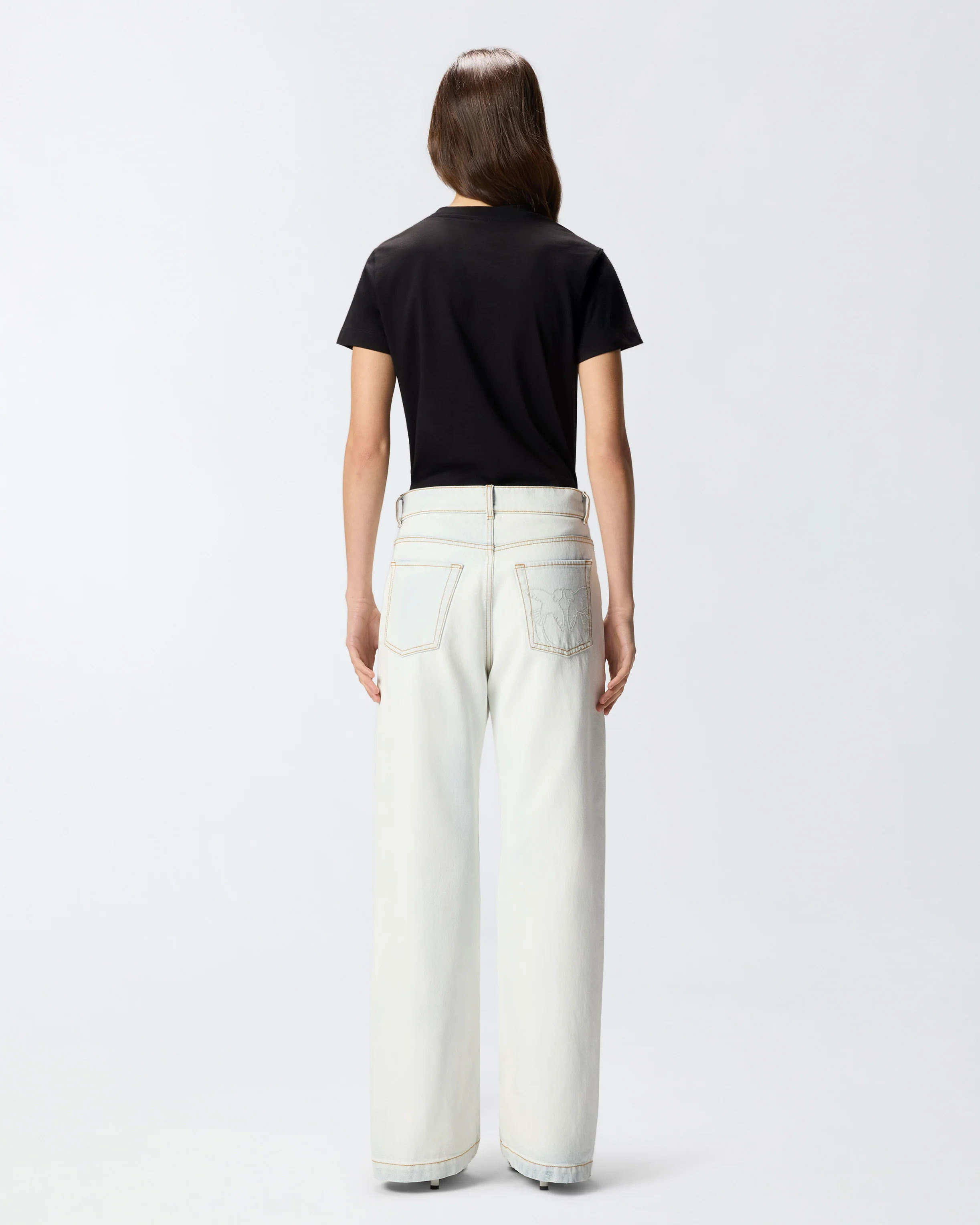 T-shirt with PINKO logo embroidery - Image 3
