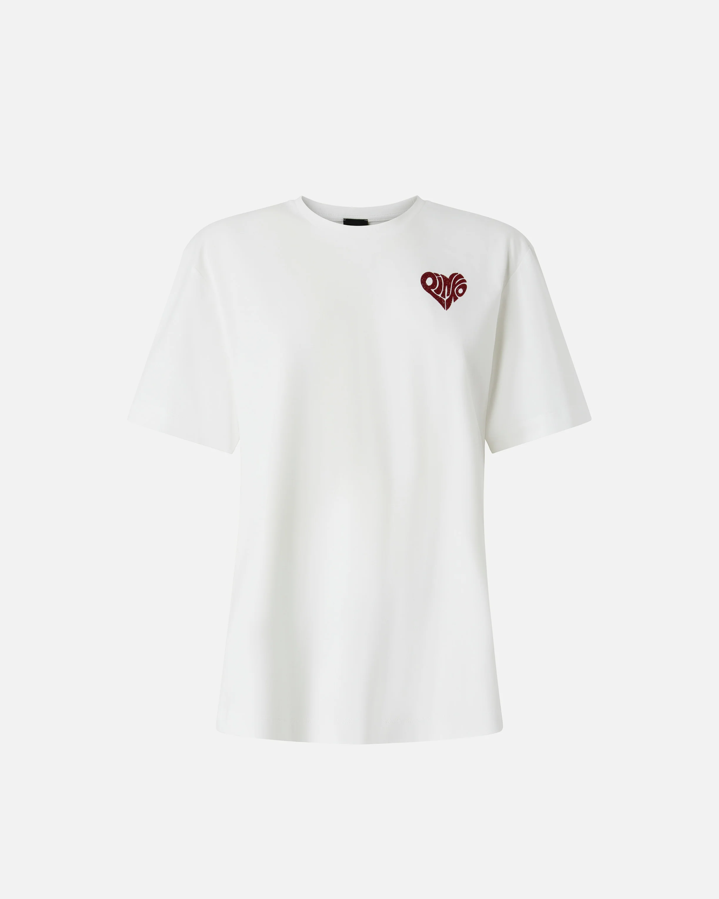 T-shirt with rhinestoned Amore lettering - Image 5