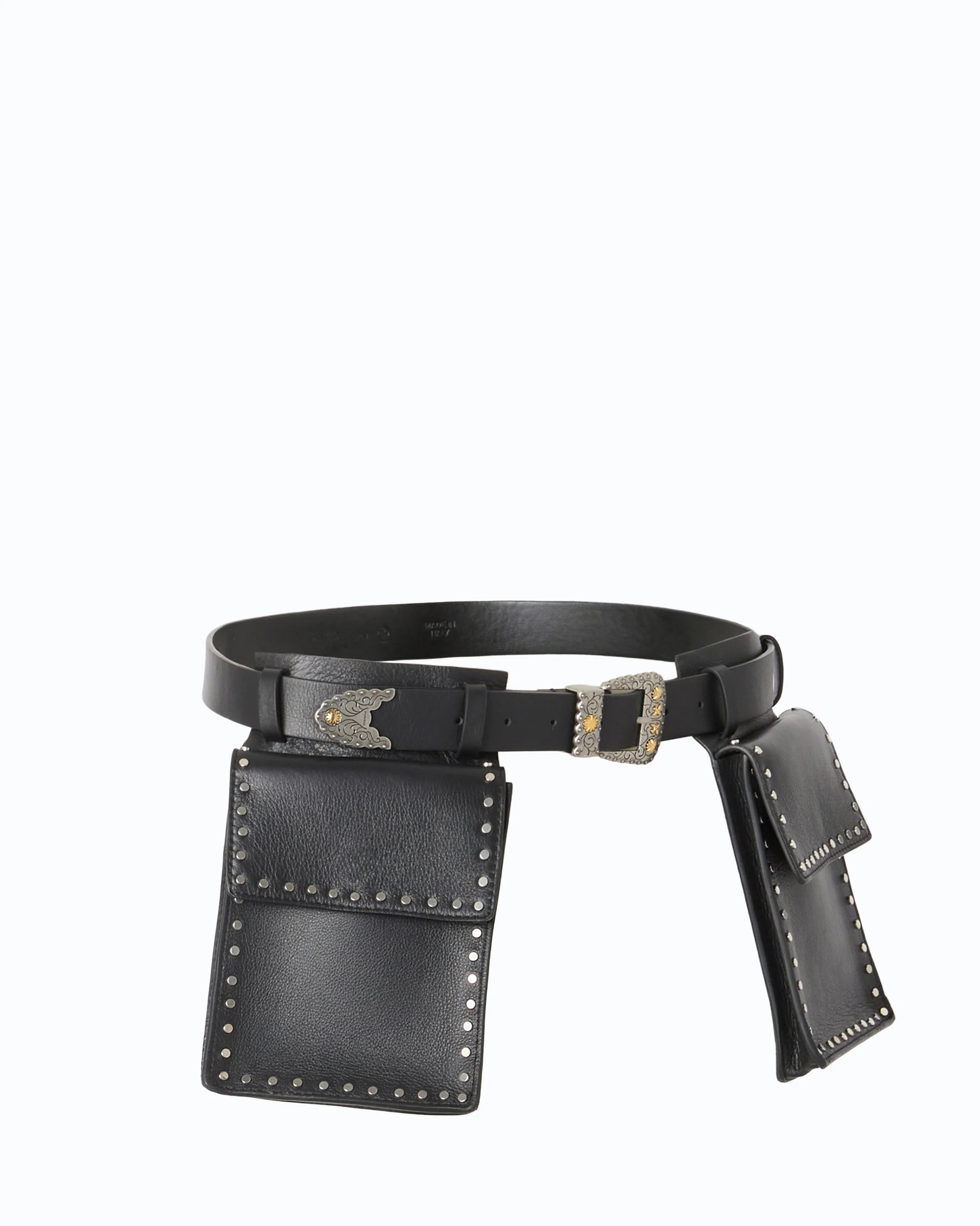 Texan leather belt with storage pockets, 3 cm - Image 2