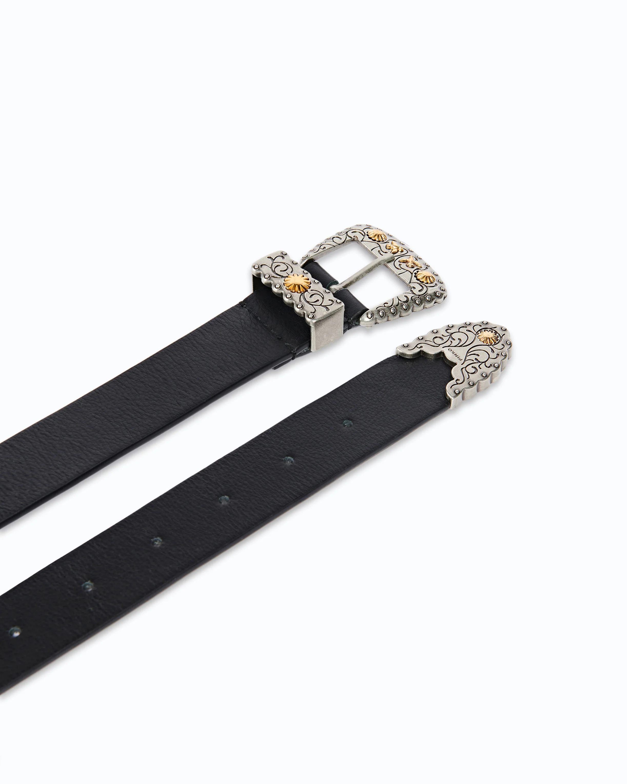 Texan leather belt with storage pockets, 3 cm - Image 3