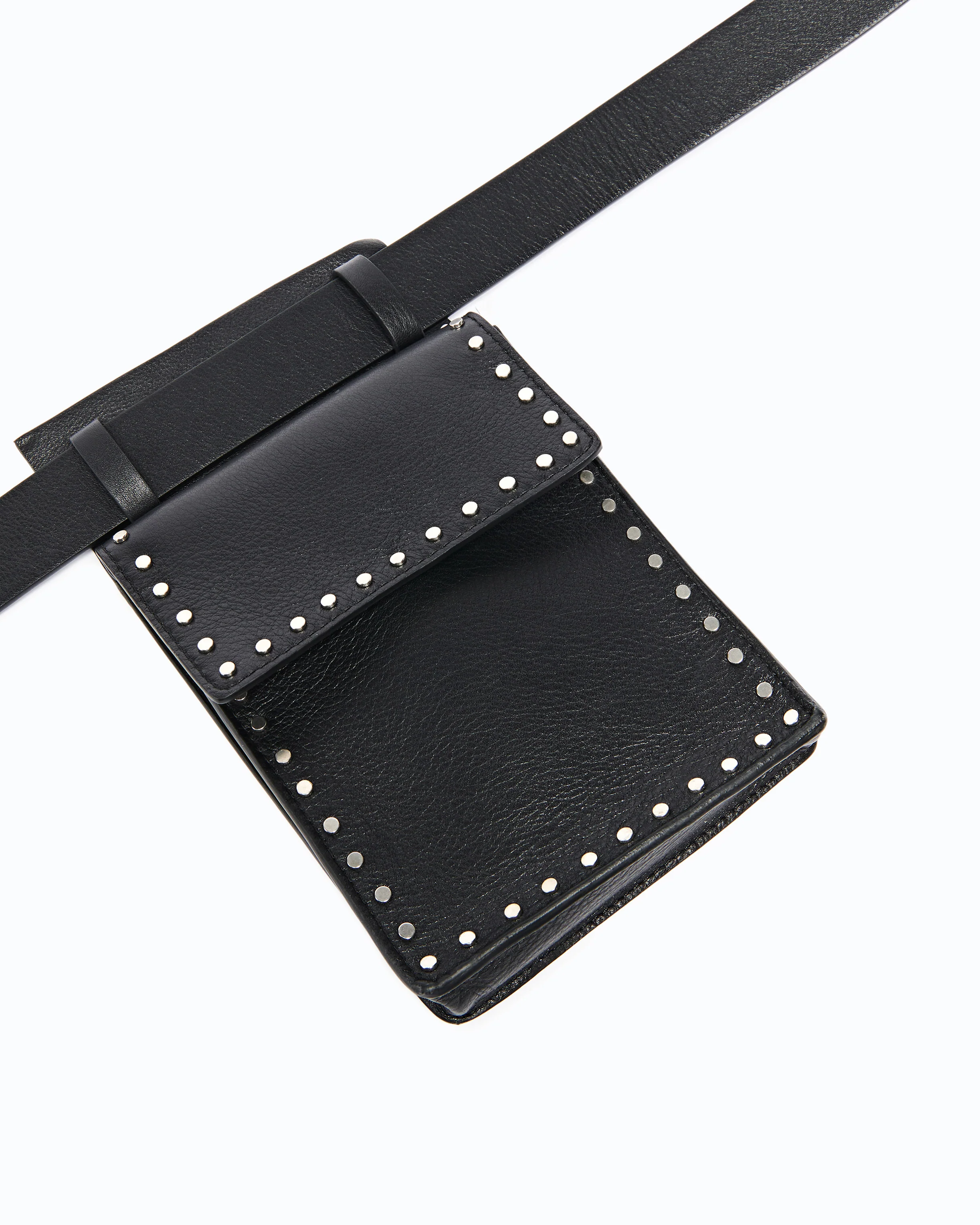 Texan leather belt with storage pockets, 3 cm - Image 4