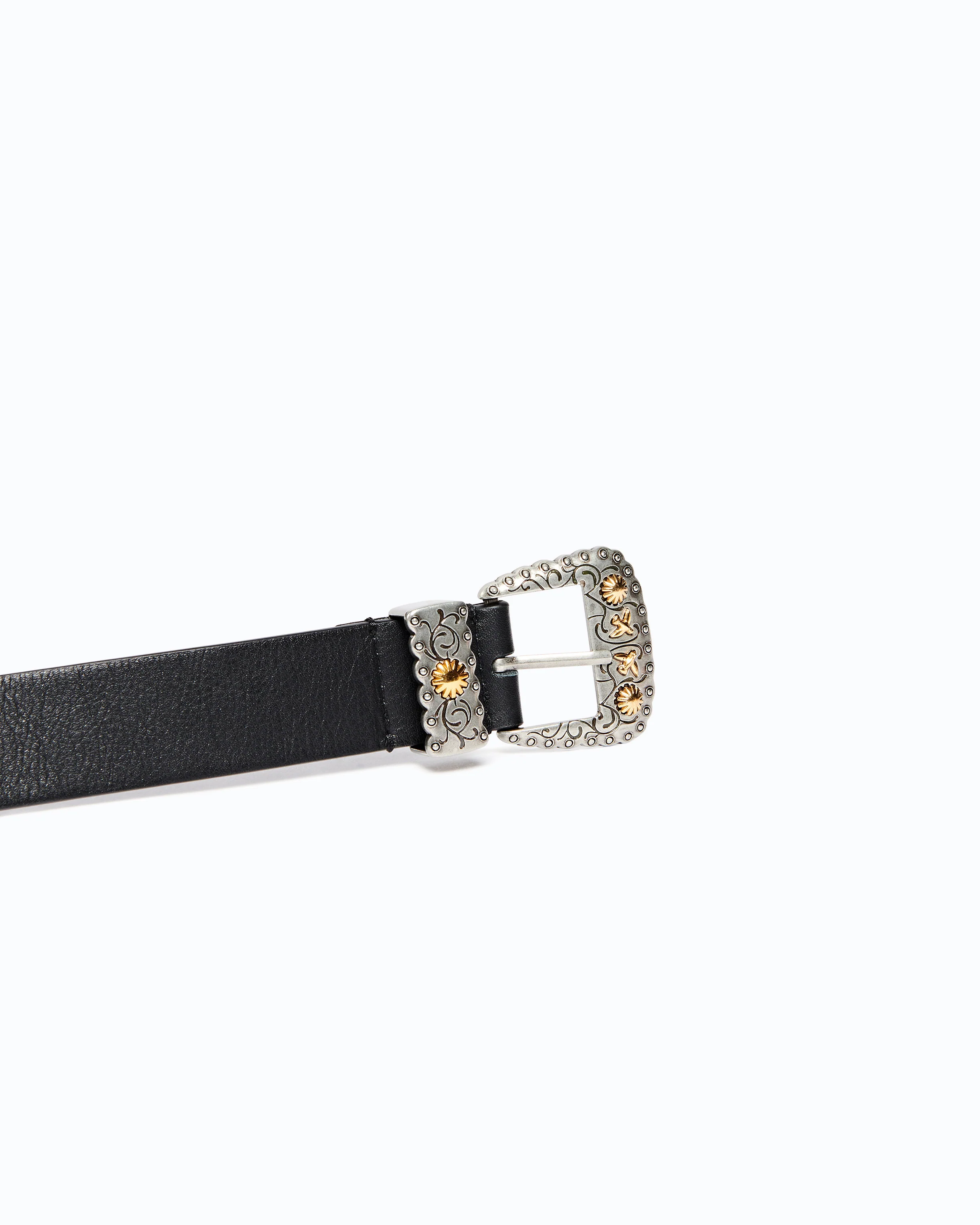 Texan leather belt with storage pockets, 3 cm - Image 5