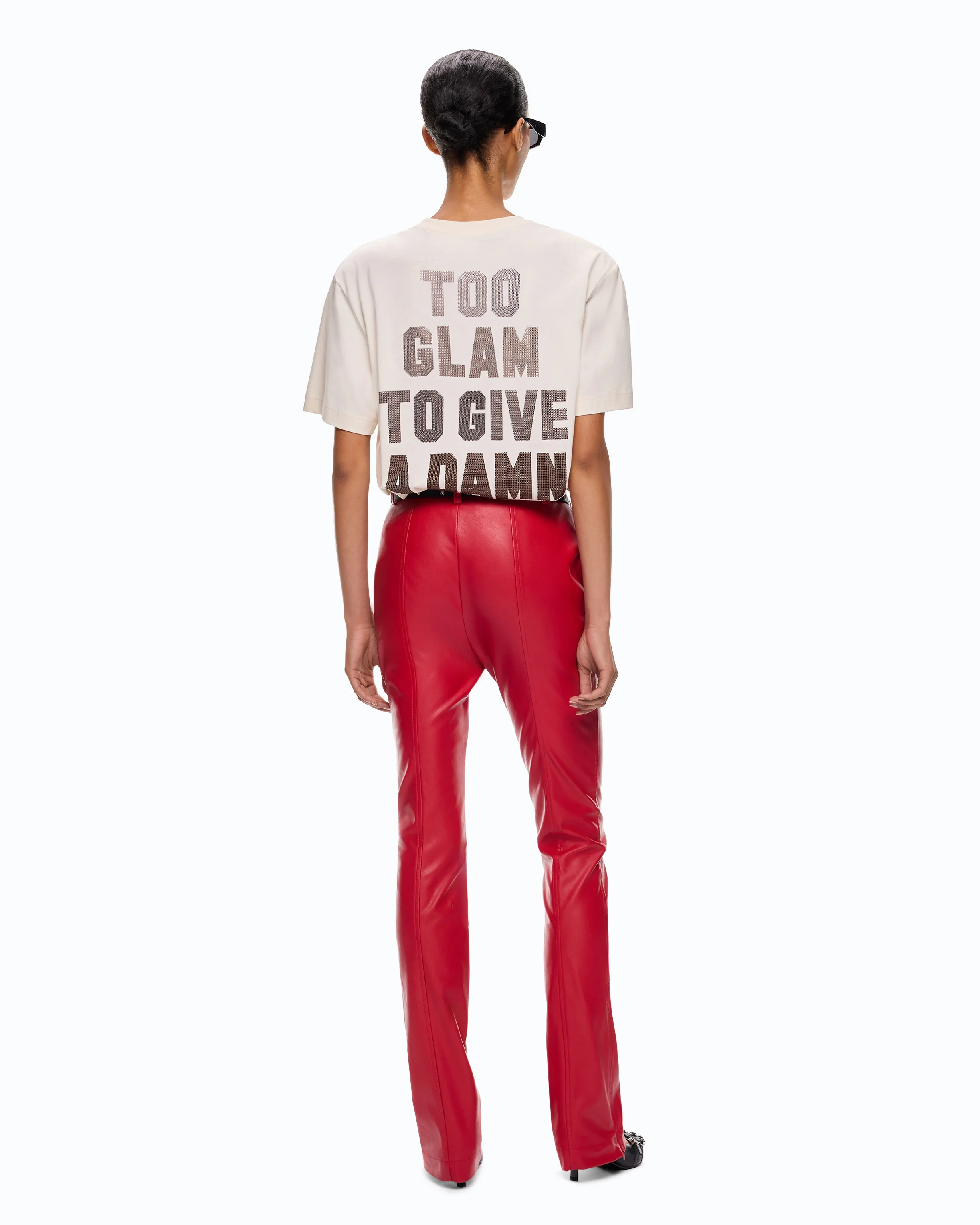 Too Glam To Give A Damn T-shirt with rhinestones - Image 4