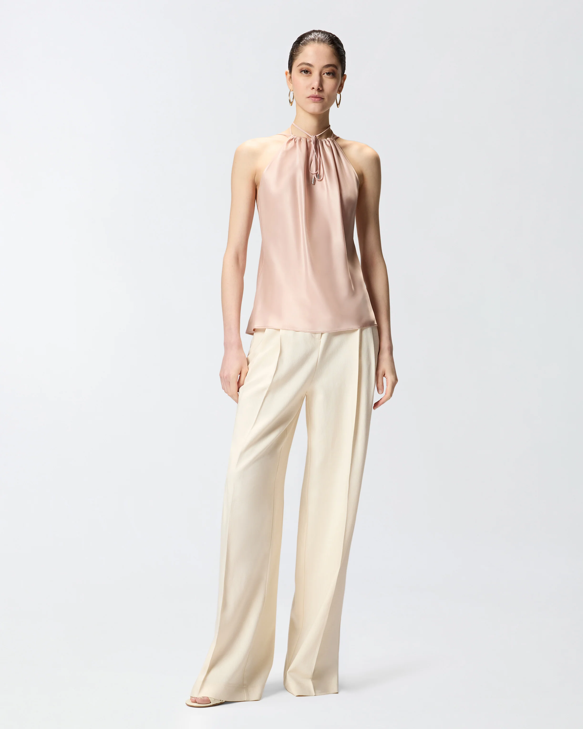Top in satin with halterneck - Image 2