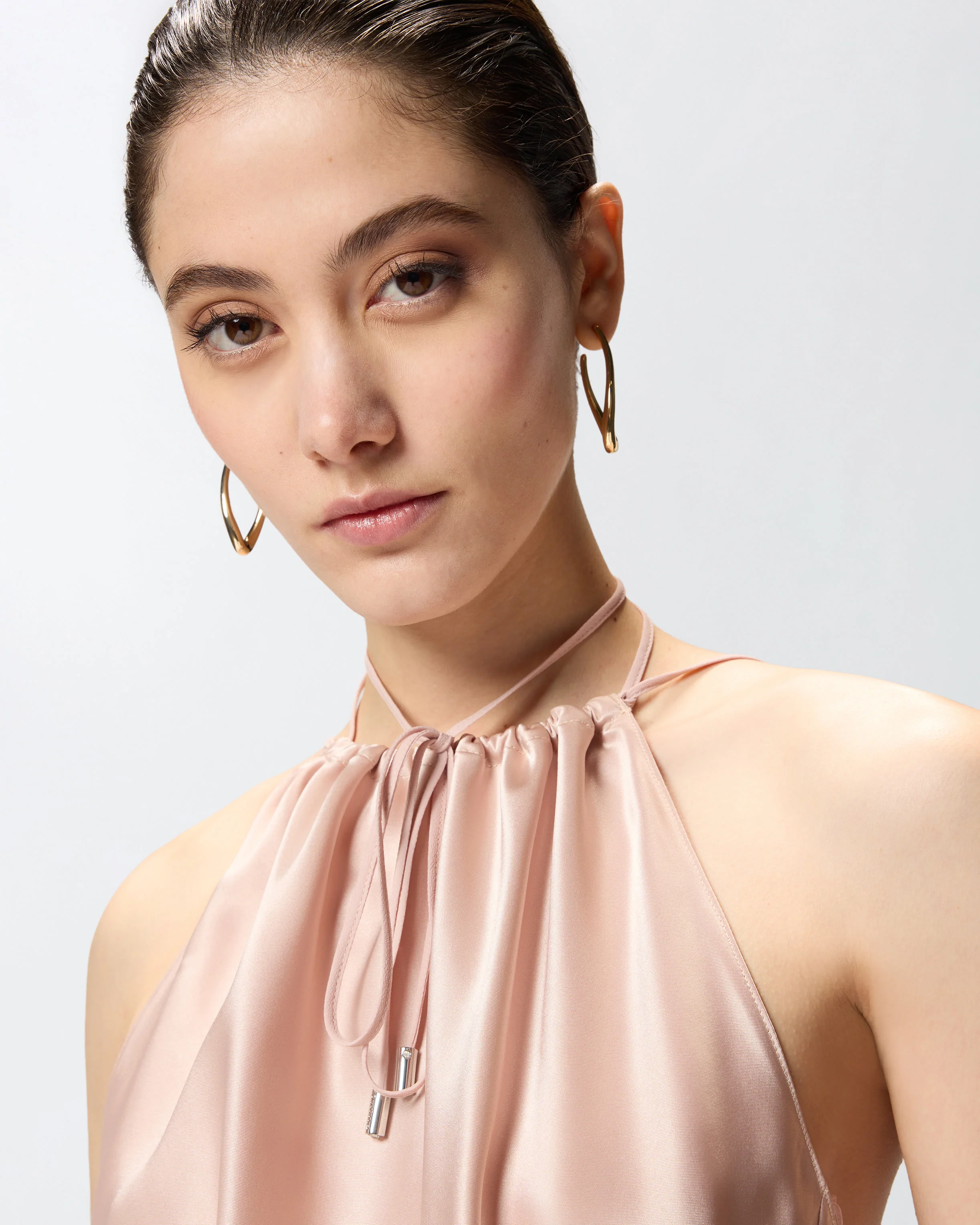 Top in satin with halterneck - Image 4