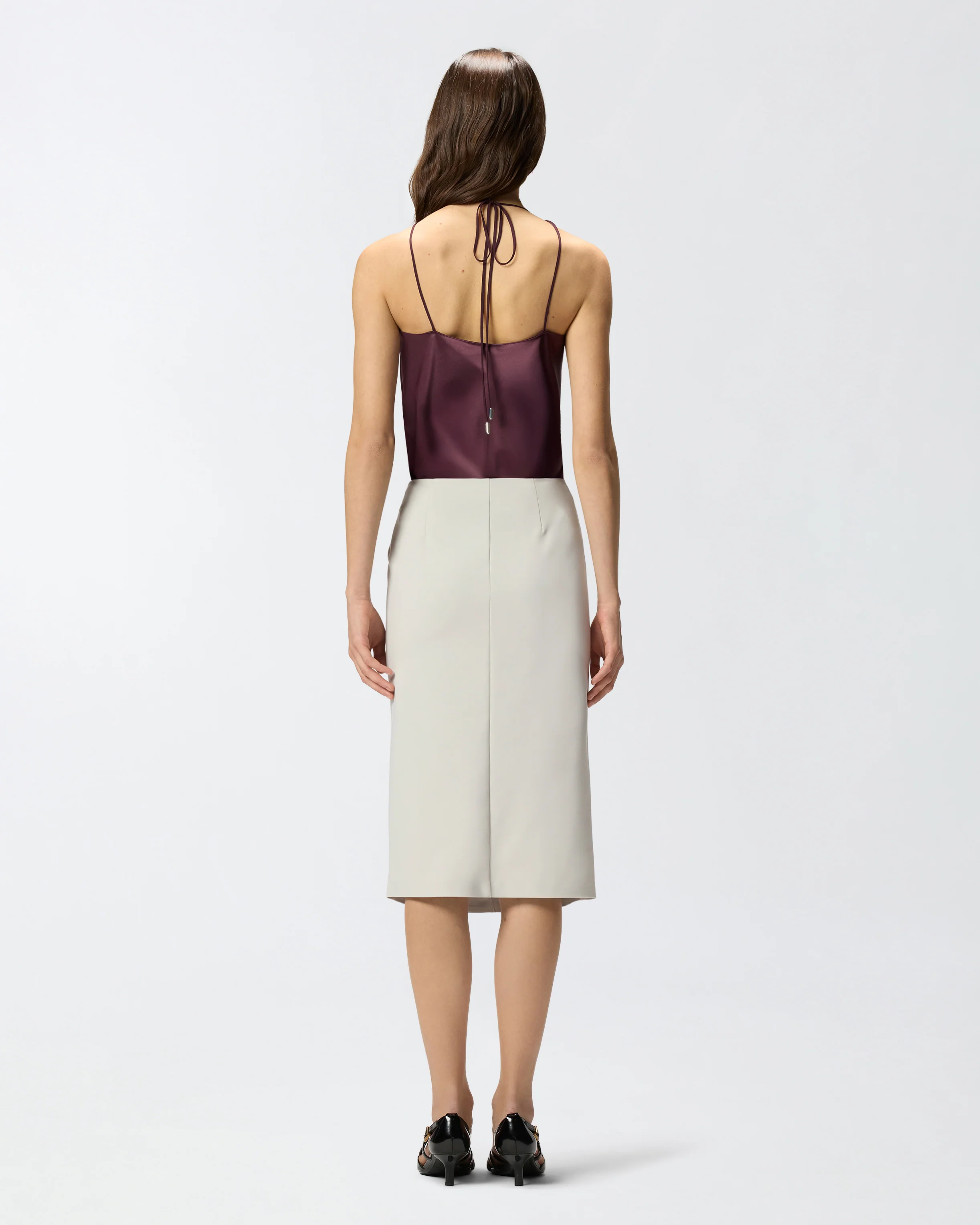 Top in satin with halterneck - Image 3