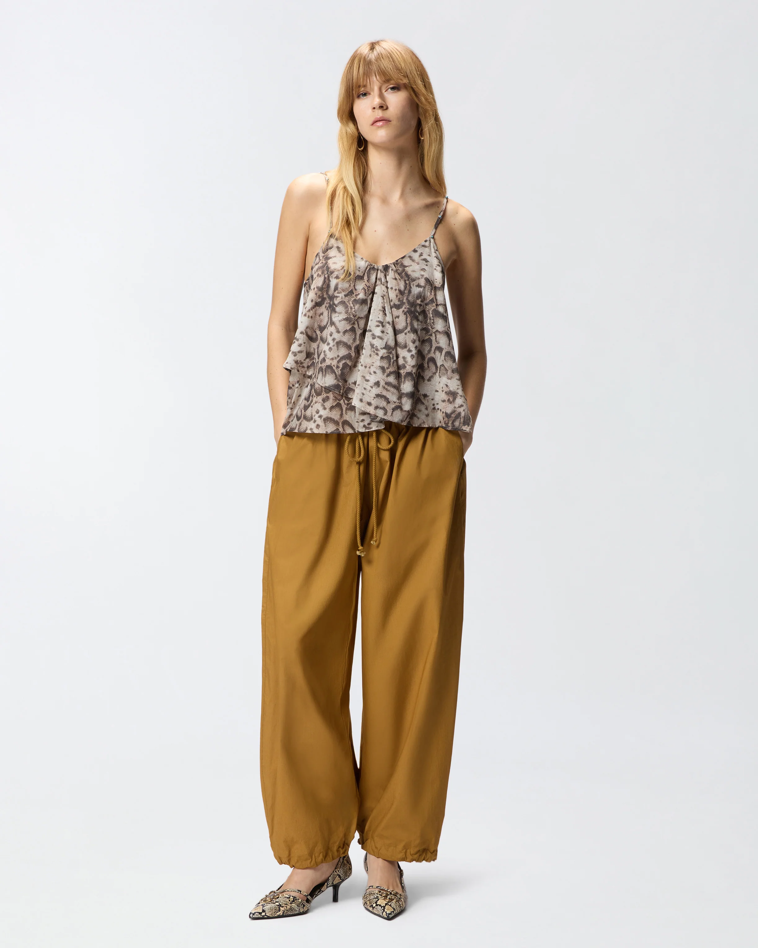 Top with spaghetti straps and snake print - Image 2