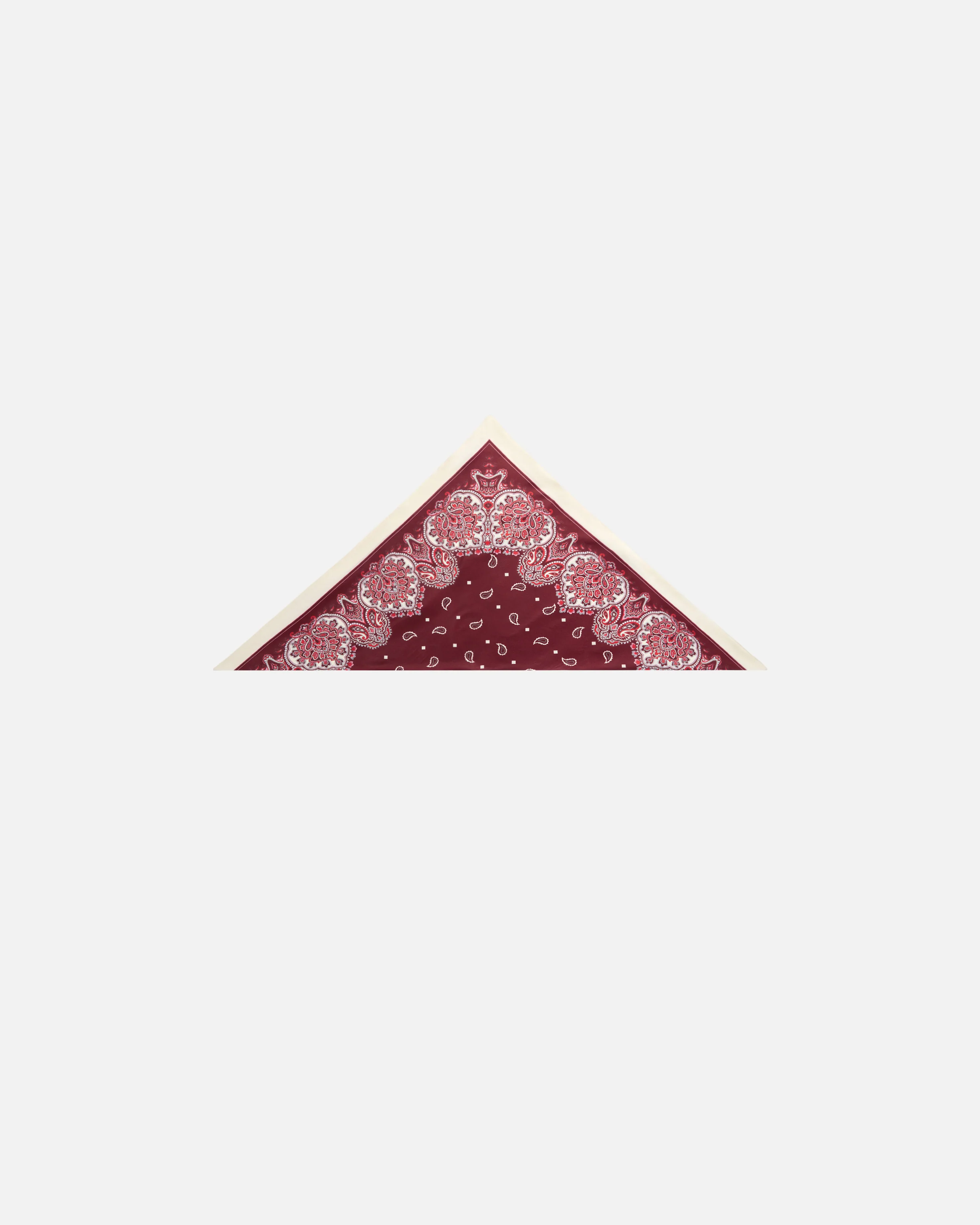 Triangular scarf with floral paisley print - Image 2