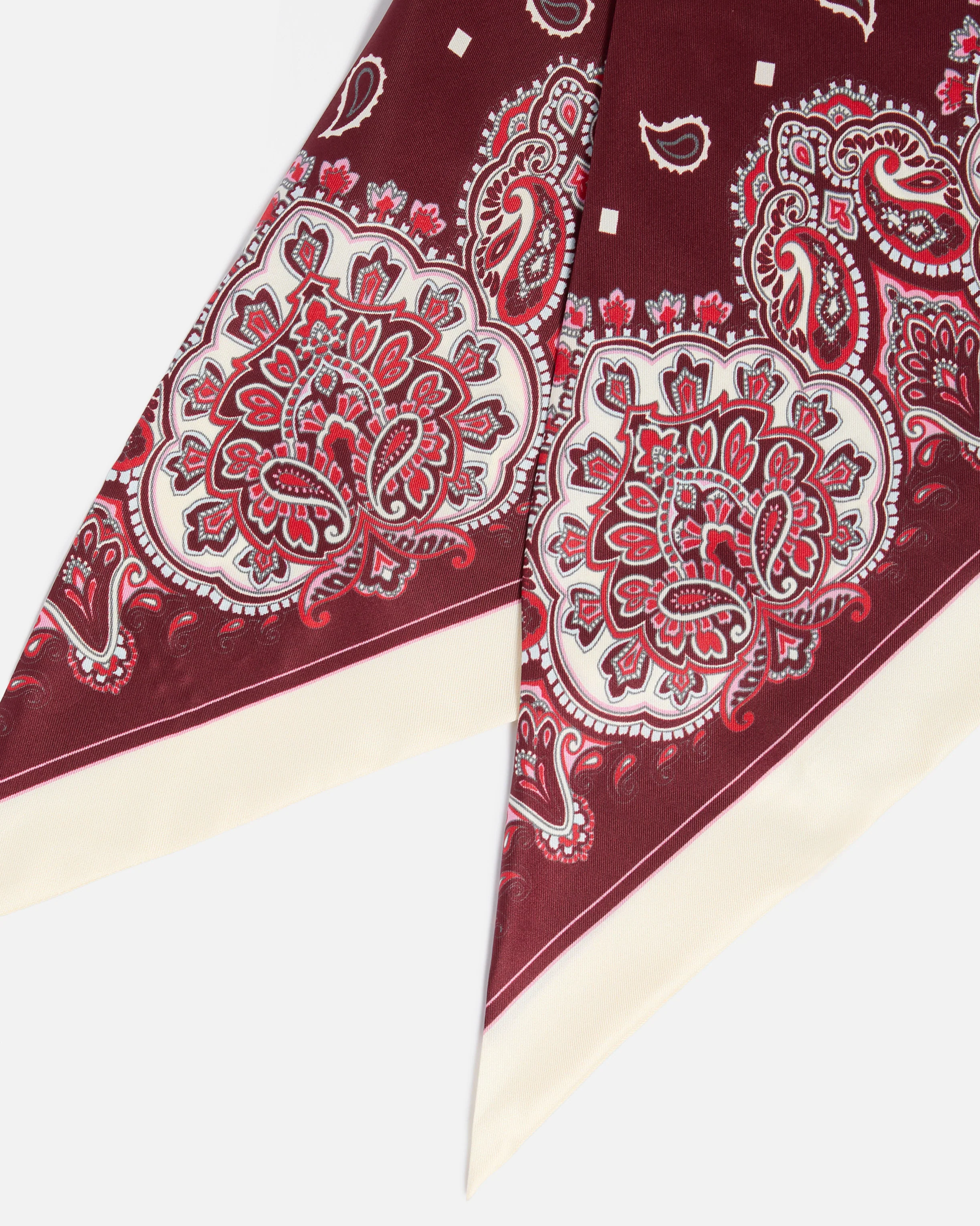 Triangular scarf with floral paisley print - Image 5