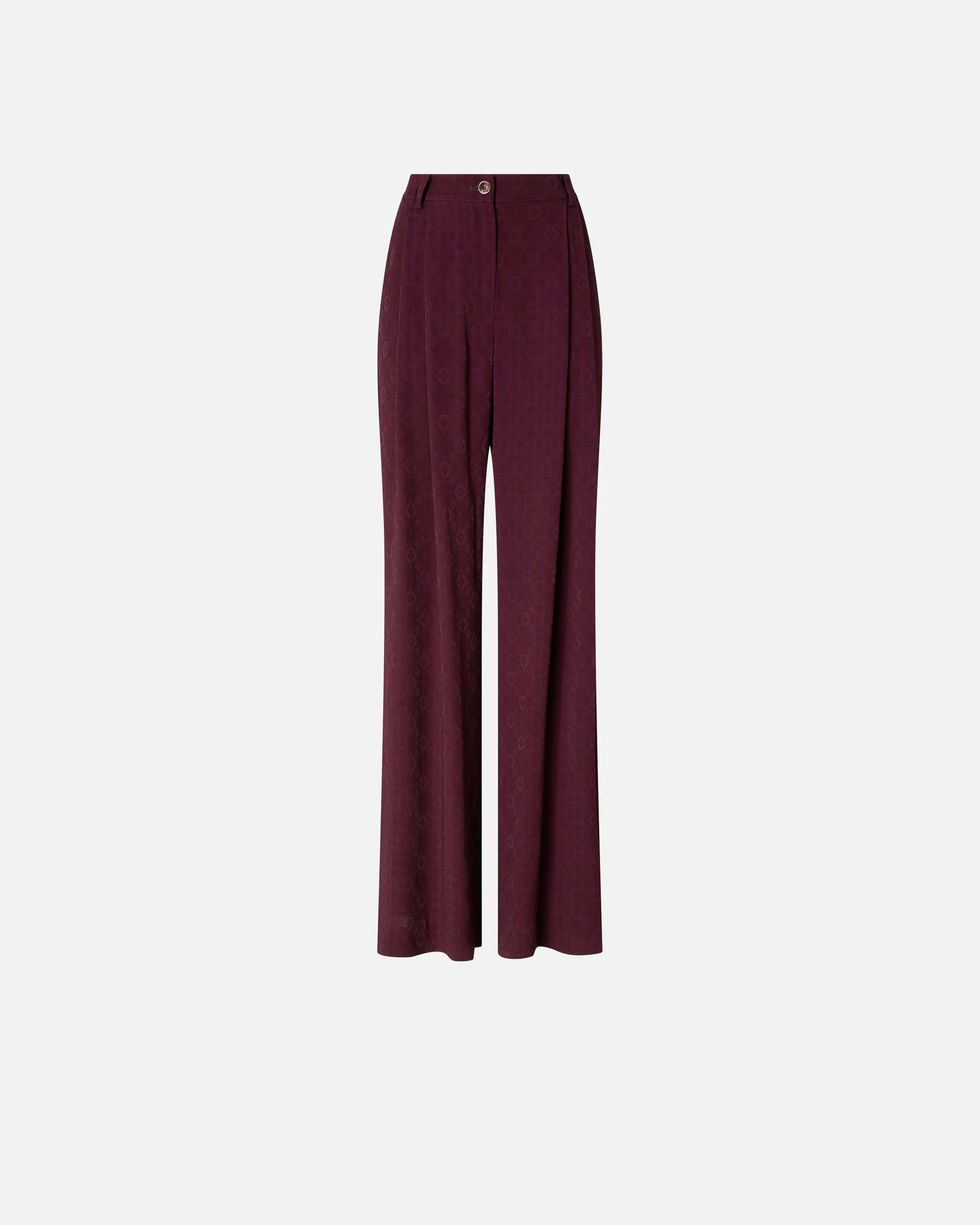Trousers in jacquard with tie motif - Image 5