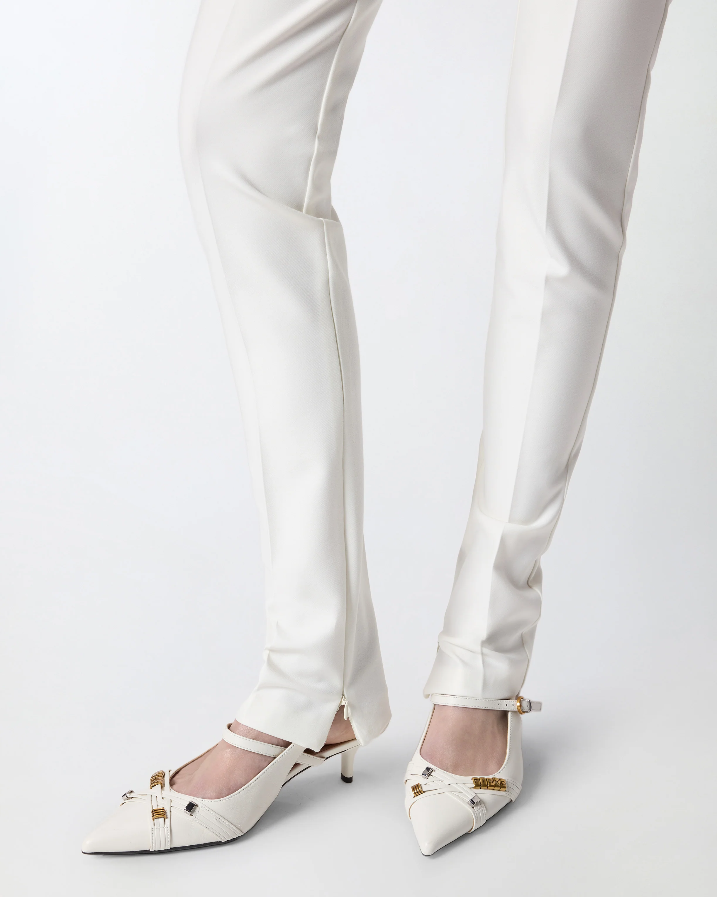 Trousers with adjustable hem slit detail - Image 4
