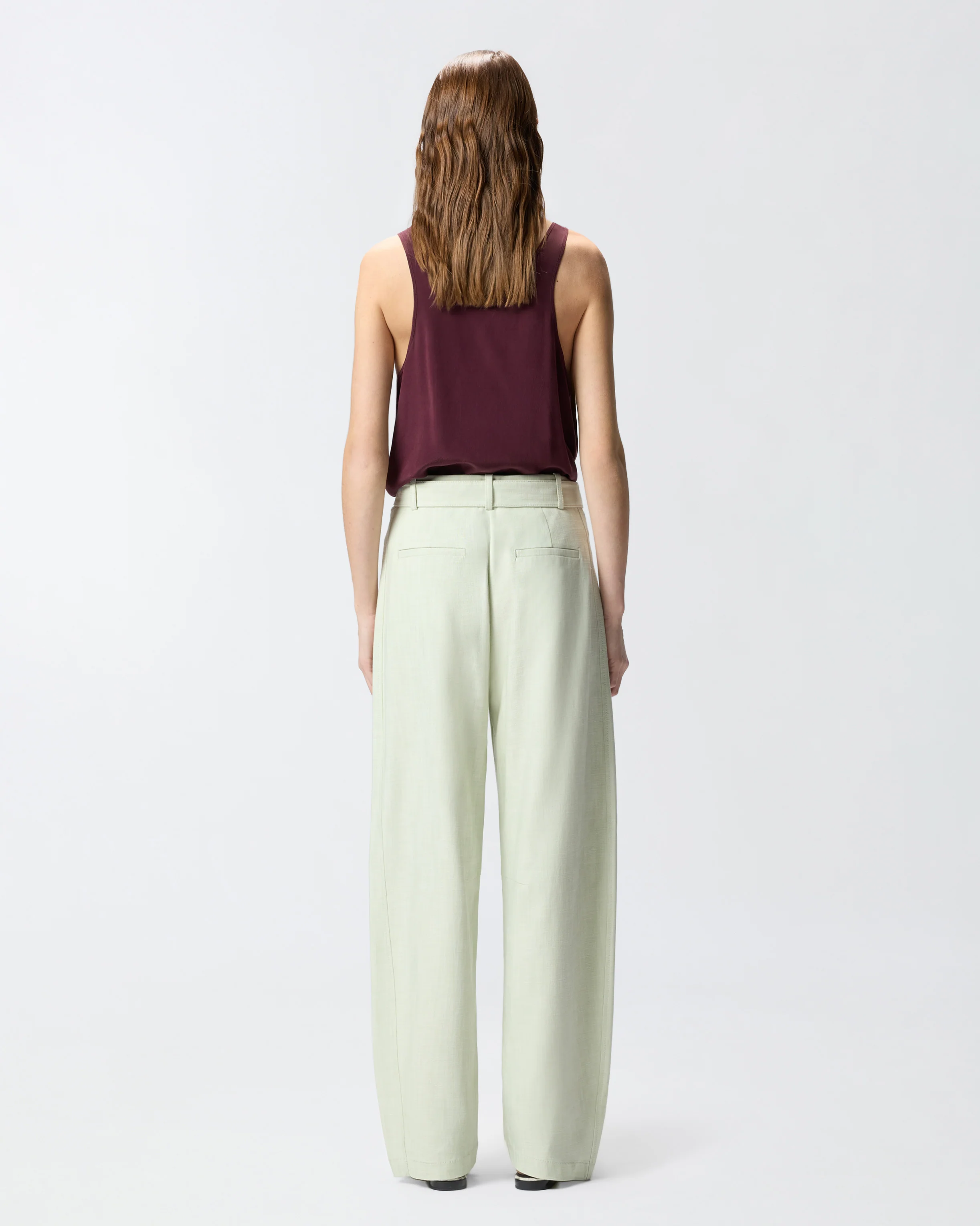 Trousers with belt - Image 3