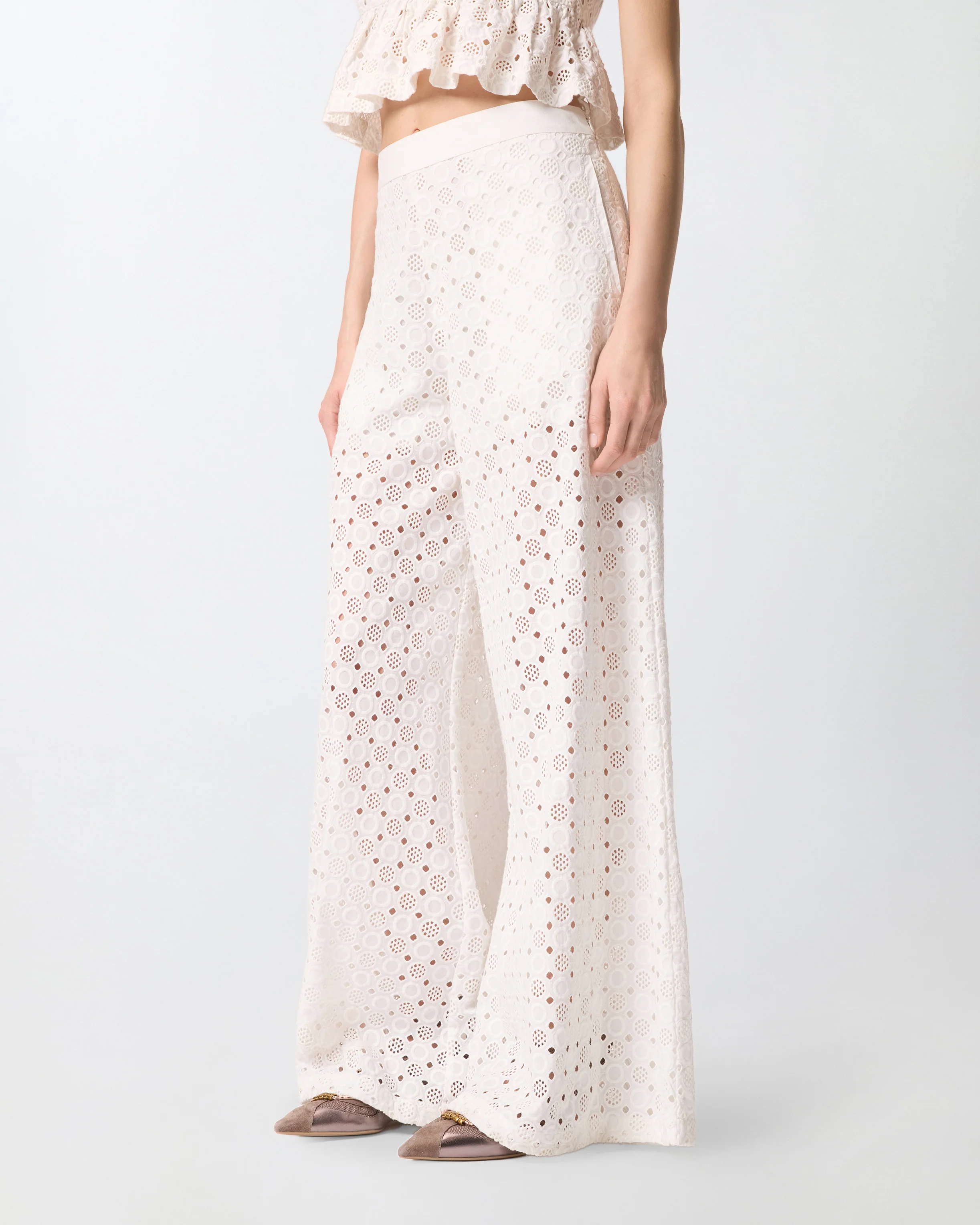 Trousers with openwork motif - Image 2