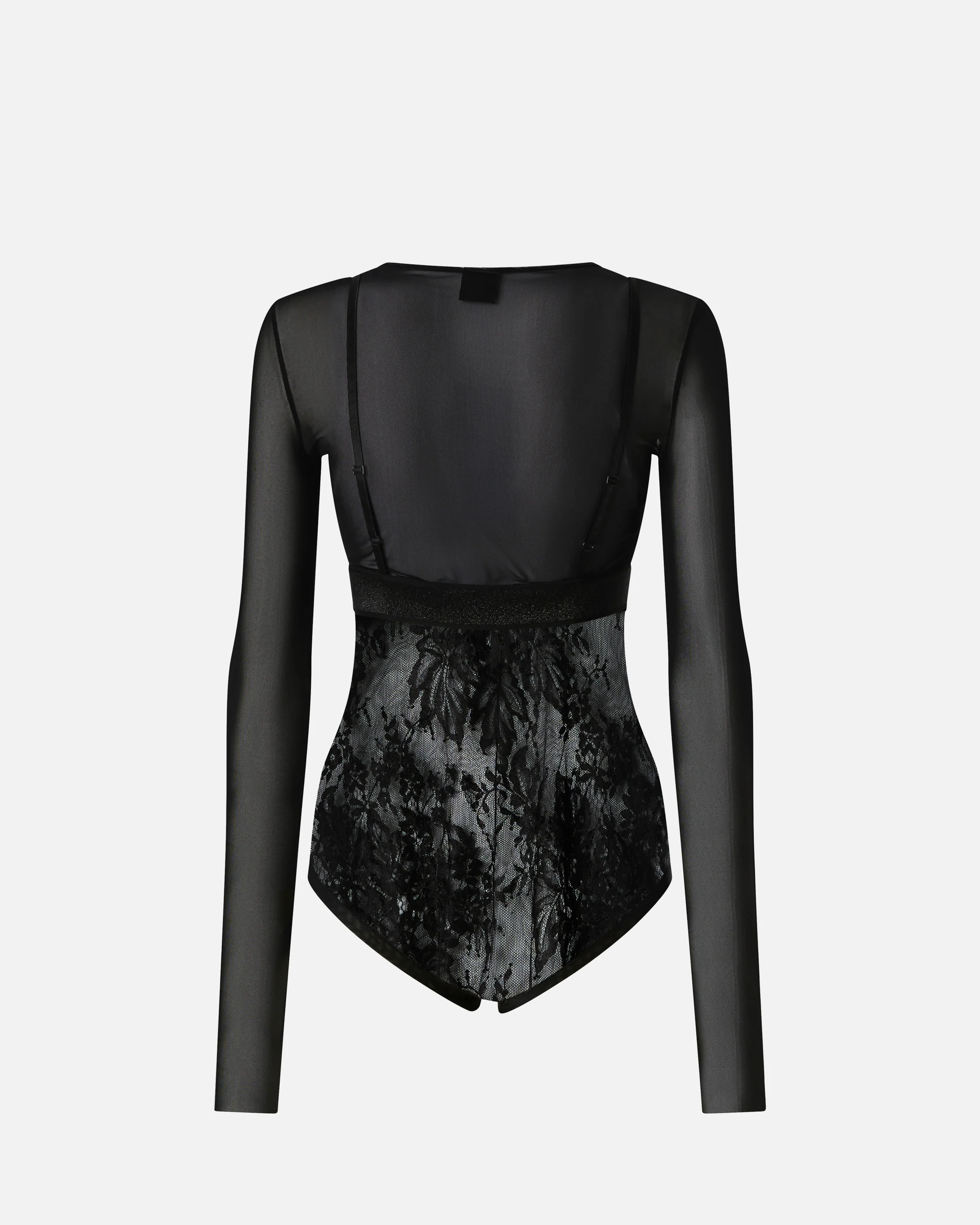 Tulle and lace knit bodysuit - Image 6