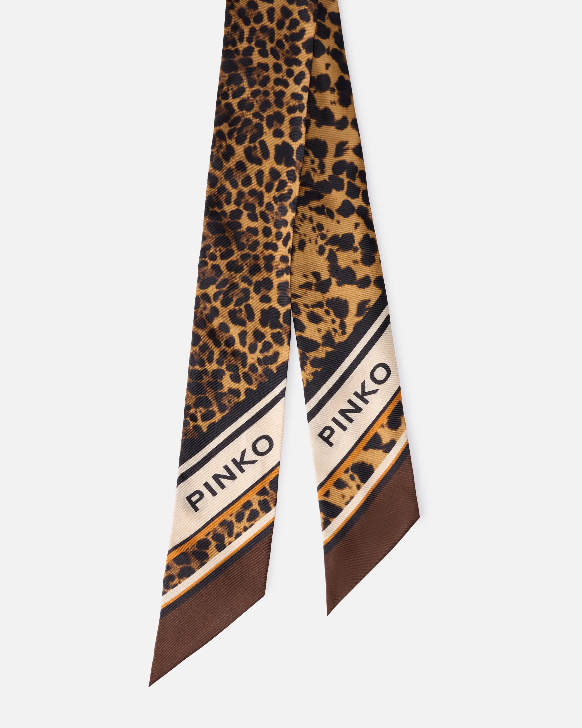 Twilly scarf with leopard print - Image 2