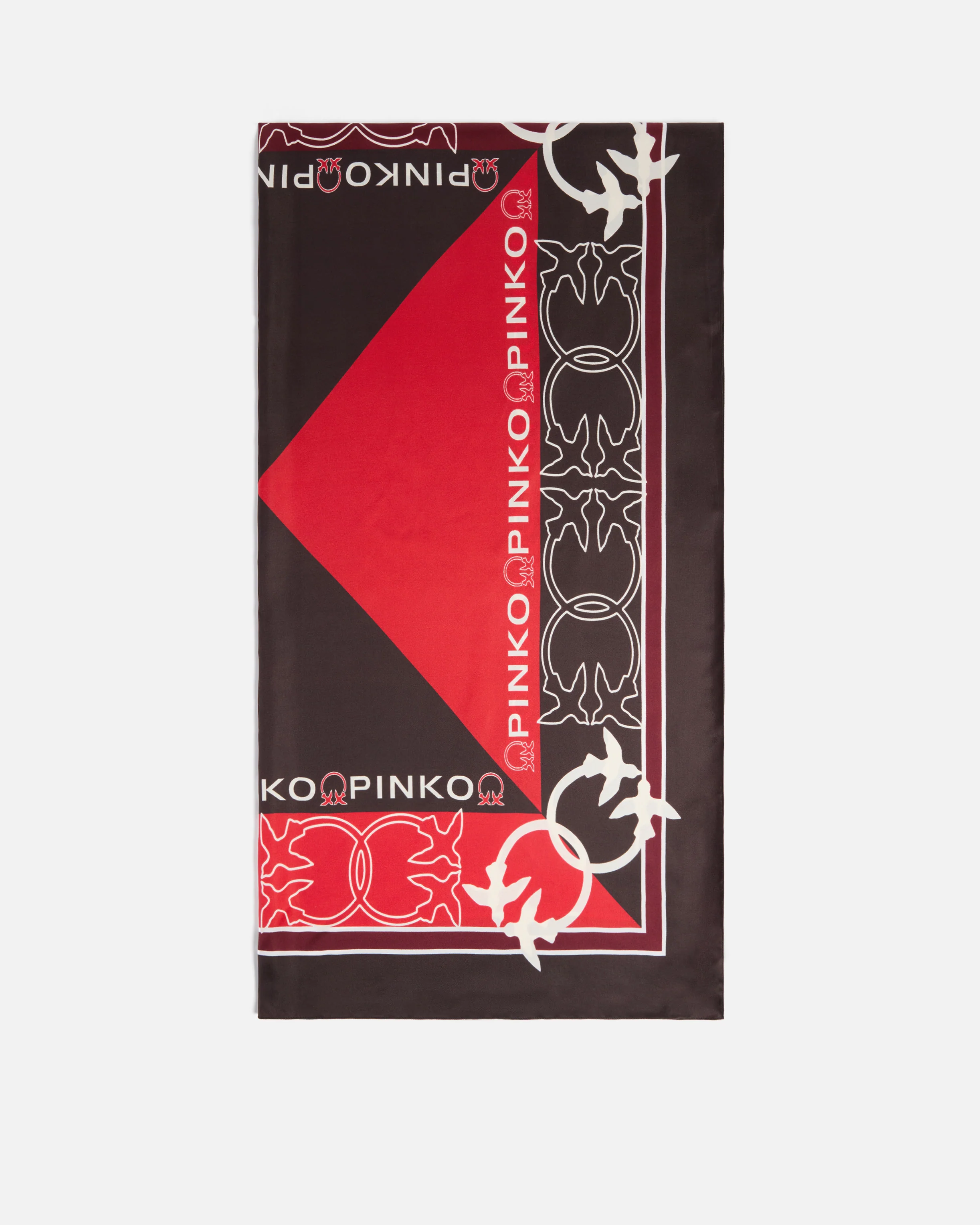Two-tone scarf with logos - Image 2
