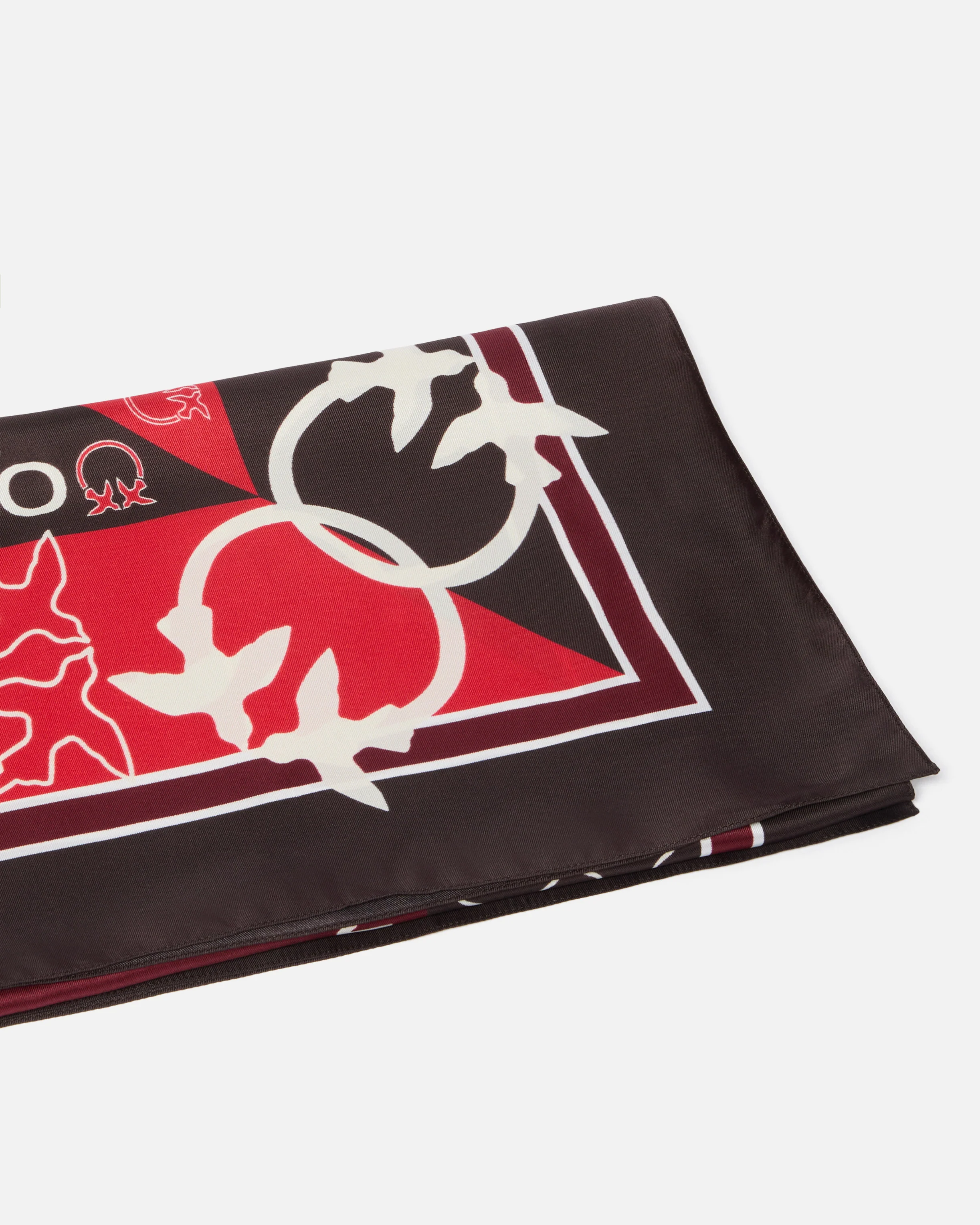 Two-tone scarf with logos - Image 4