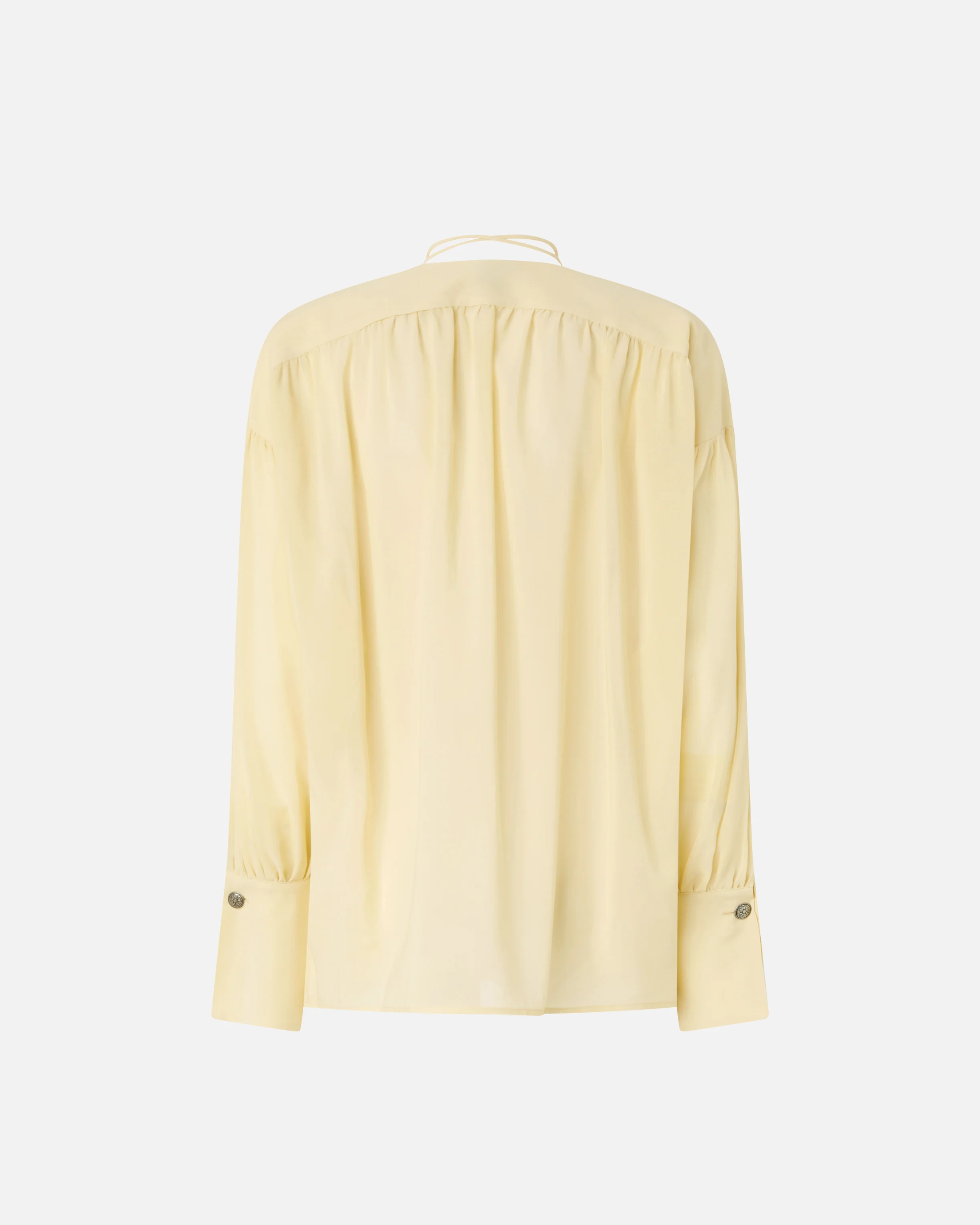 V-neck blouse with gathering - Image 6