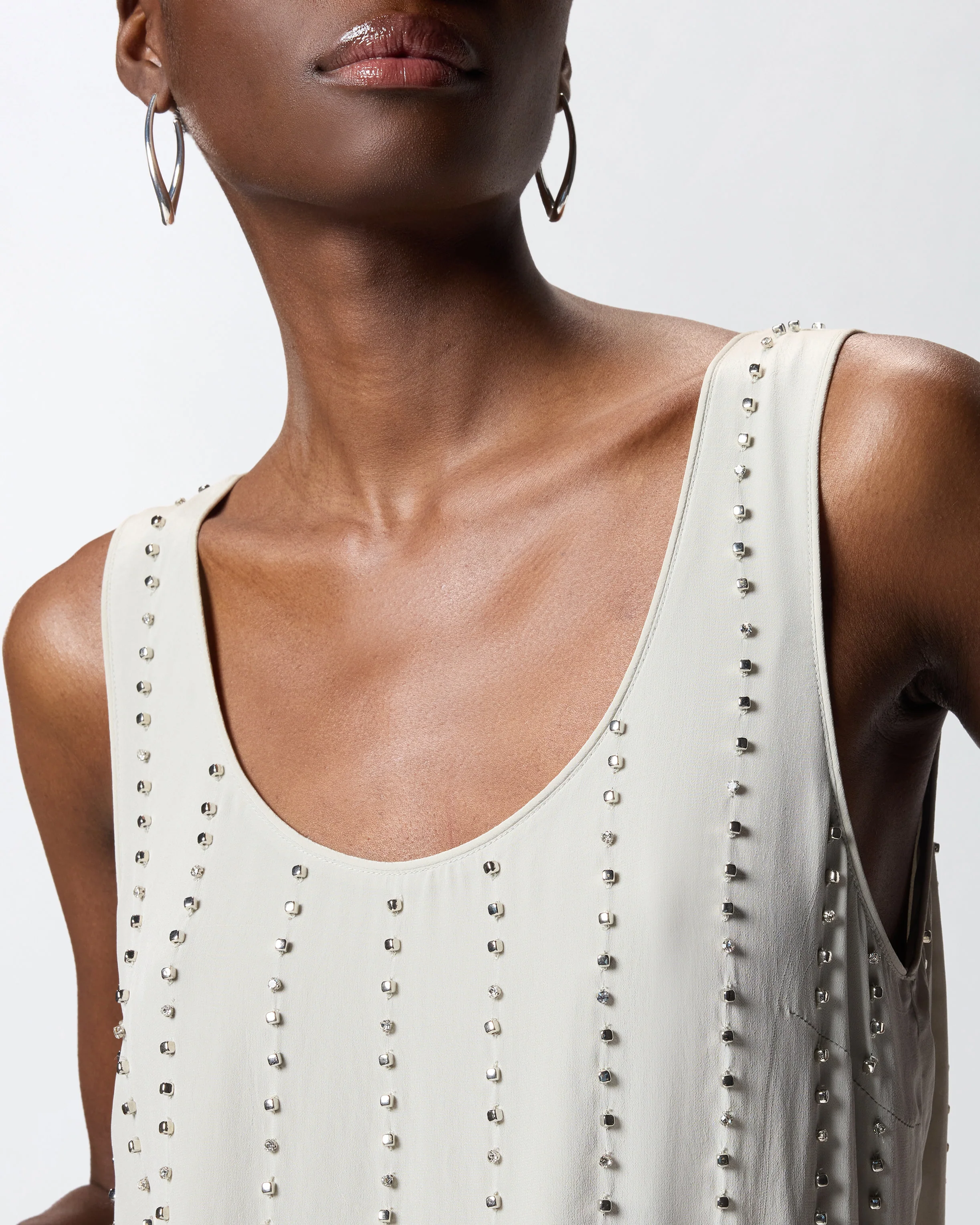 Vest top with jewel stripes - Image 4