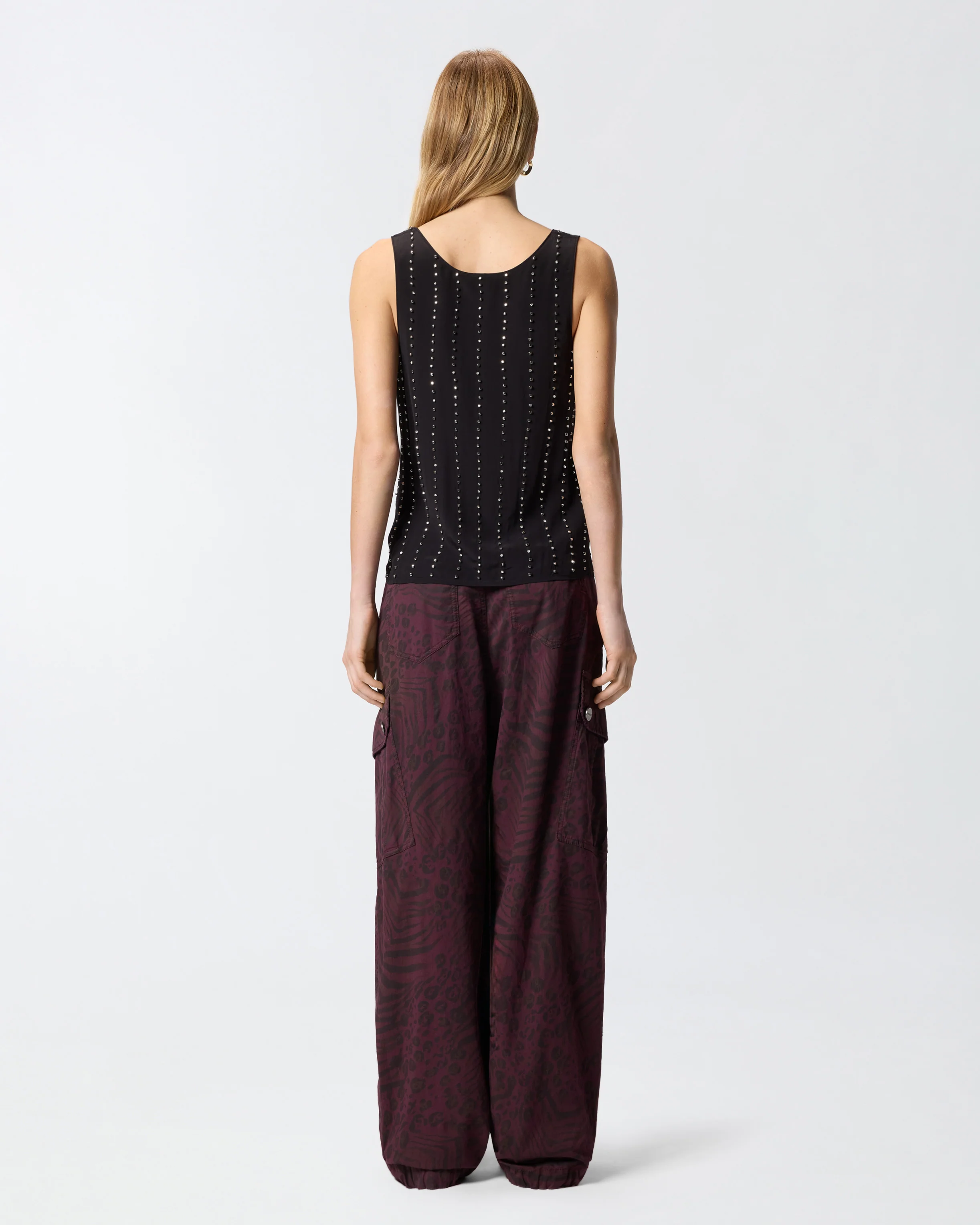 Vest top with jewel stripes - Image 3