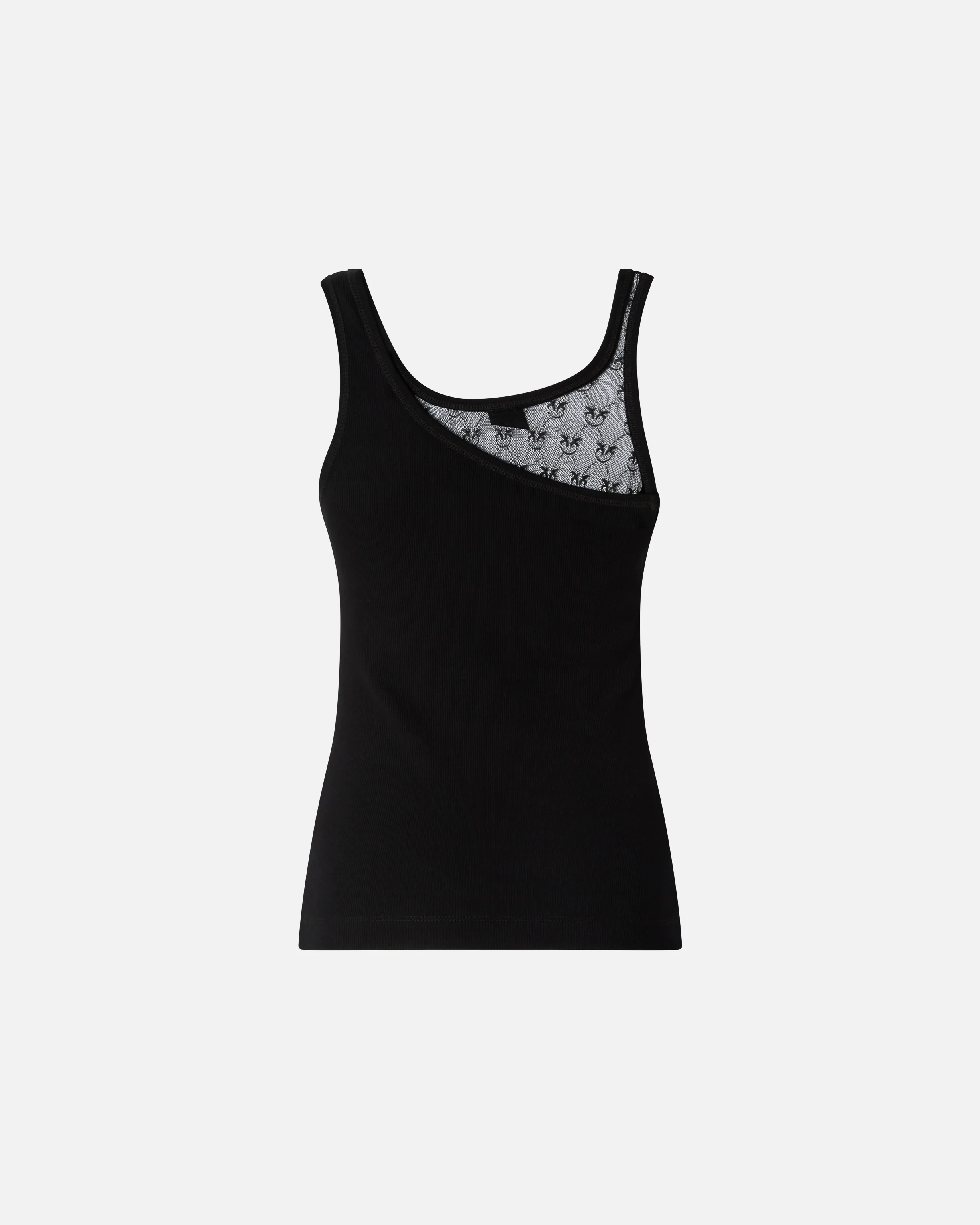 Vest top with Love Birds logo lace - Image 6