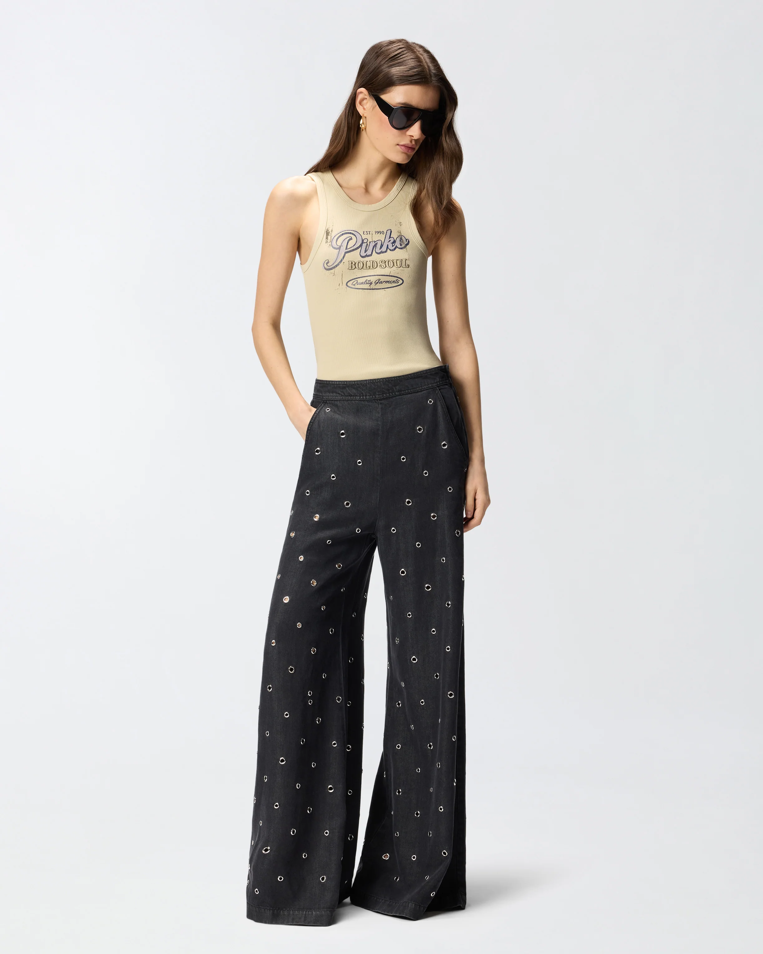 Vest top with vintage lettering - Image 2