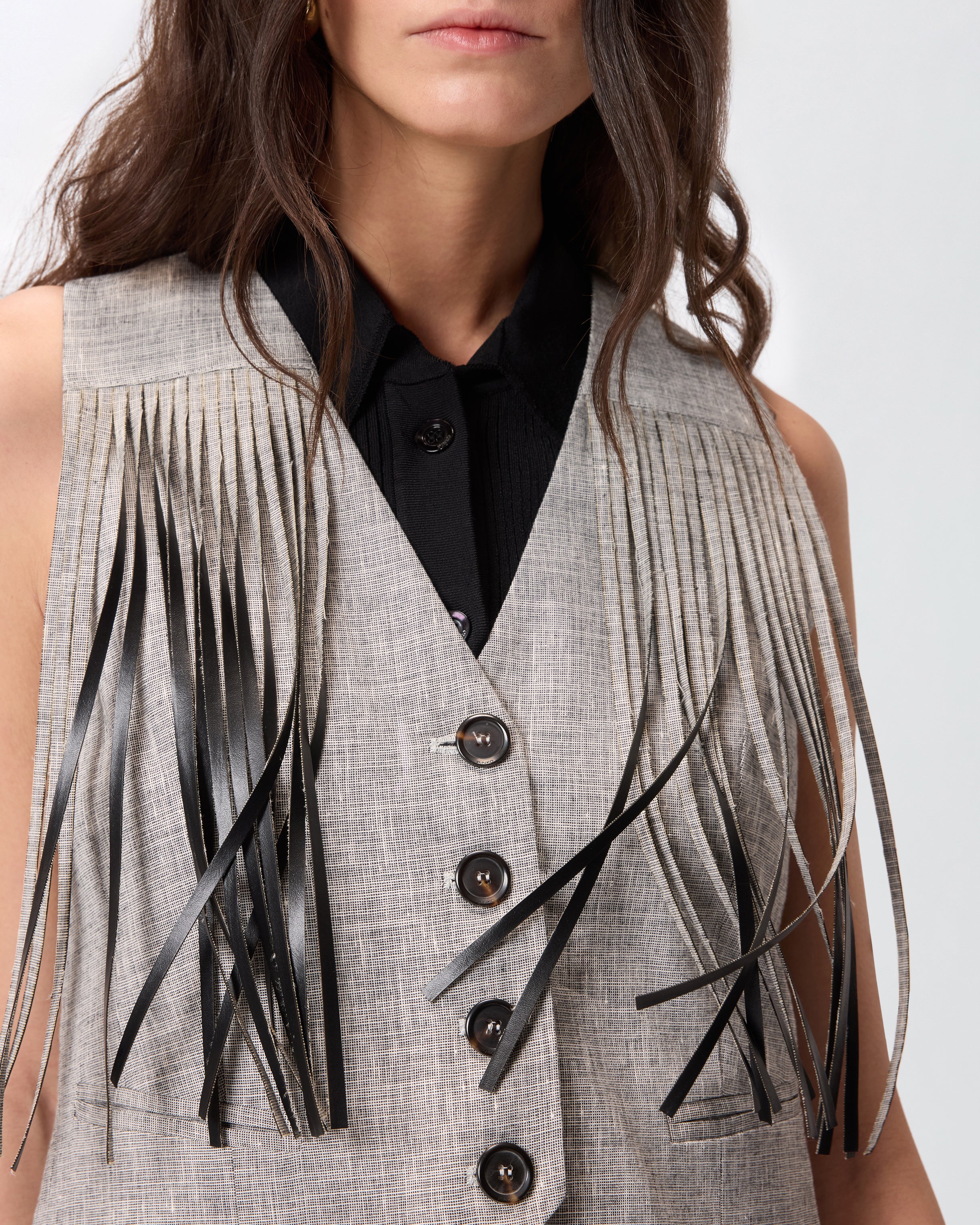 Vest with fringing - Image 4