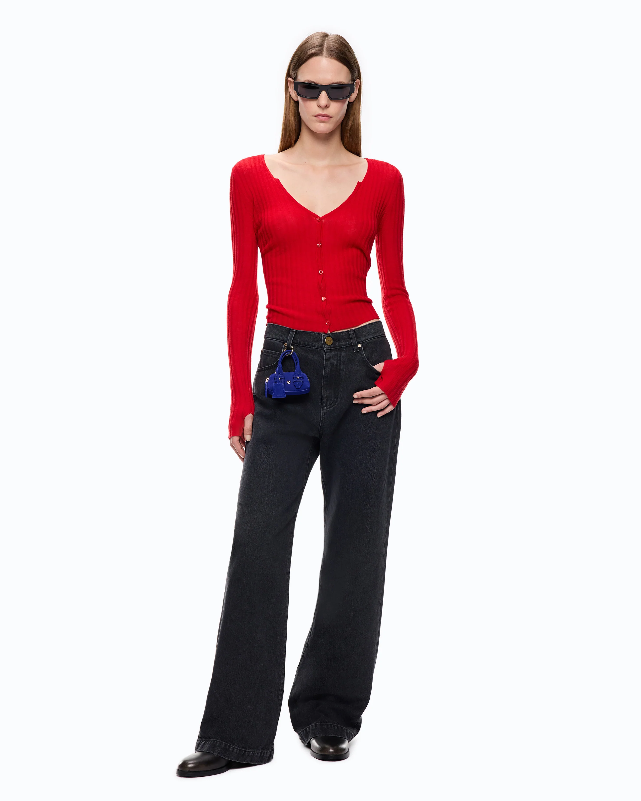 Wide-leg jeans with two ways to wear
