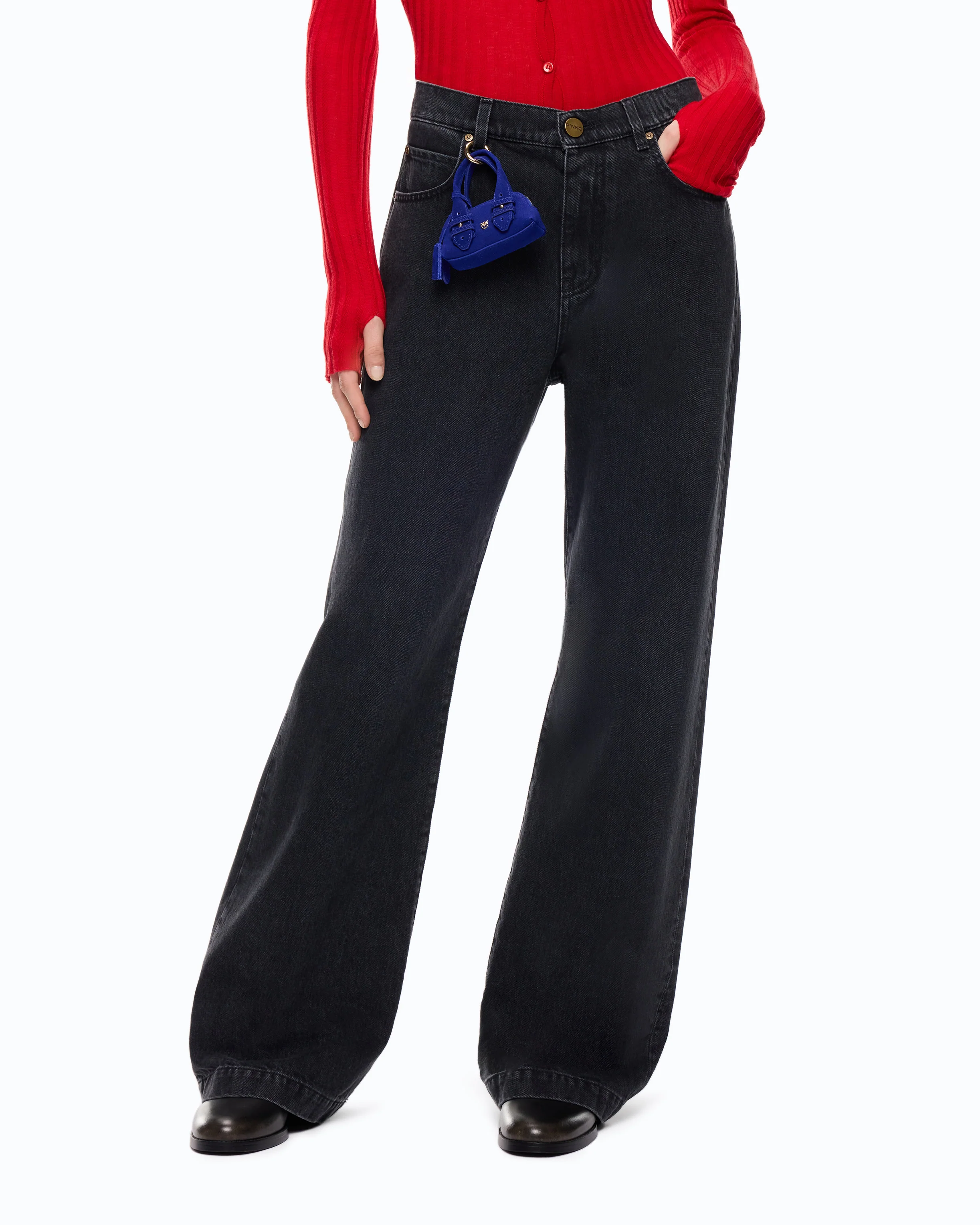 Wide-leg jeans with two ways to wear - Image 2