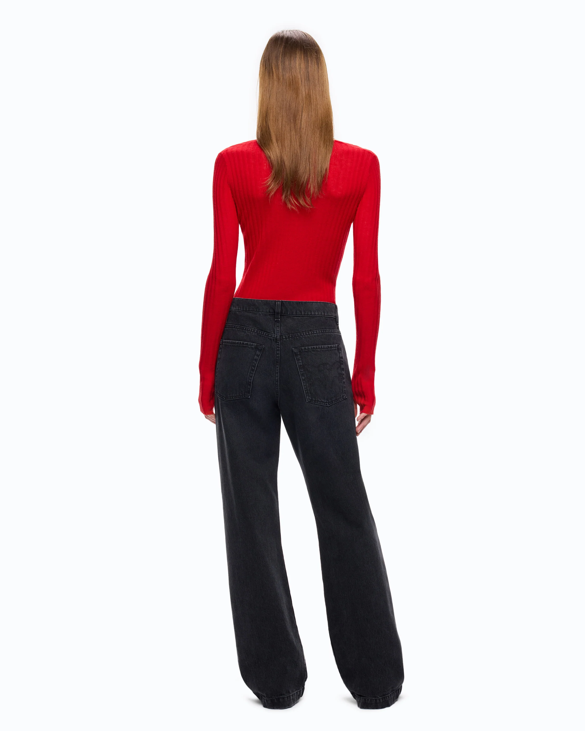 Wide-leg jeans with two ways to wear - Image 4