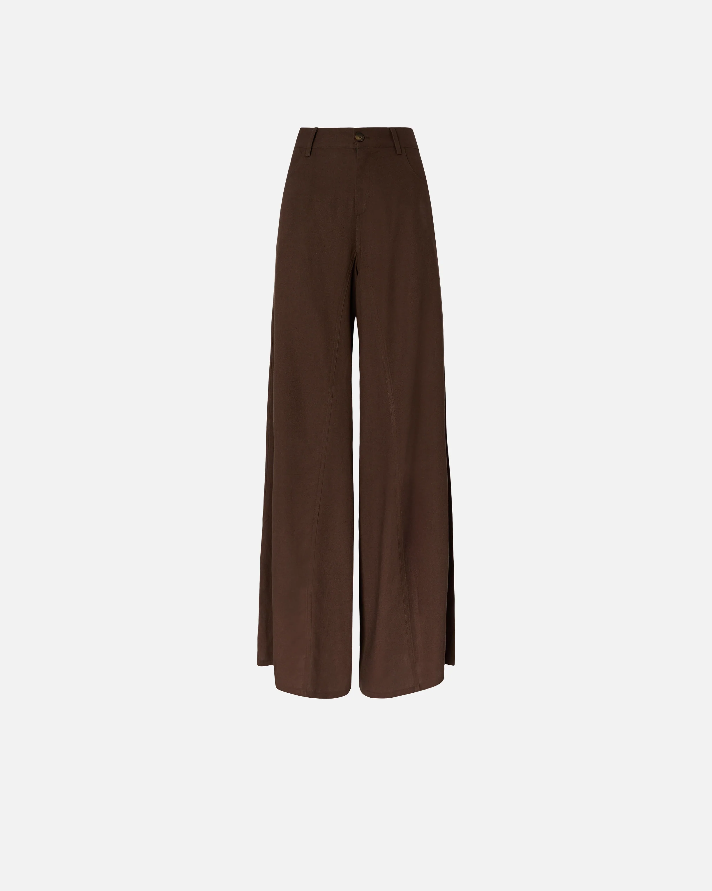 Wide leg linen trousers