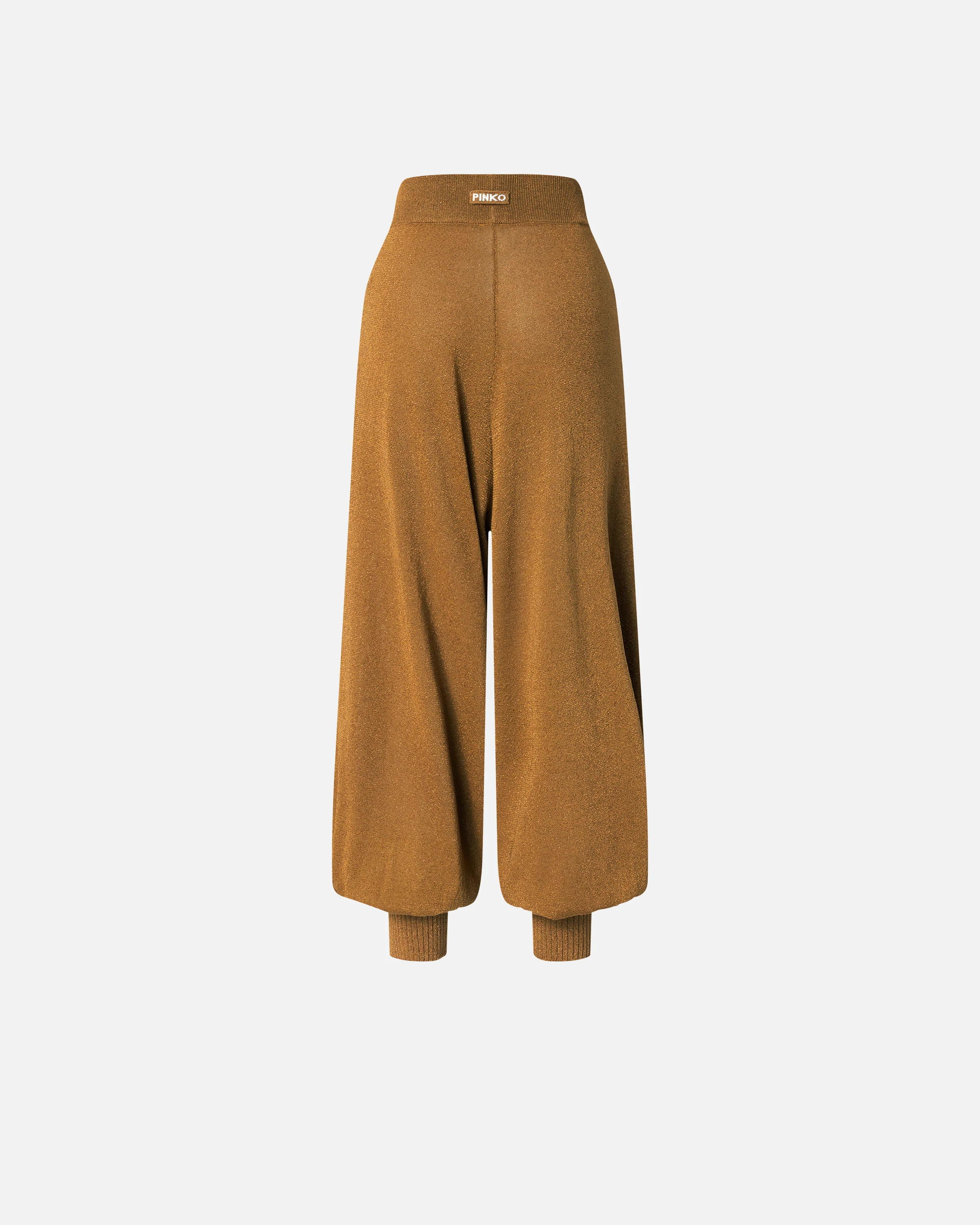 Wide-leg trousers with metallic yarn - Image 6