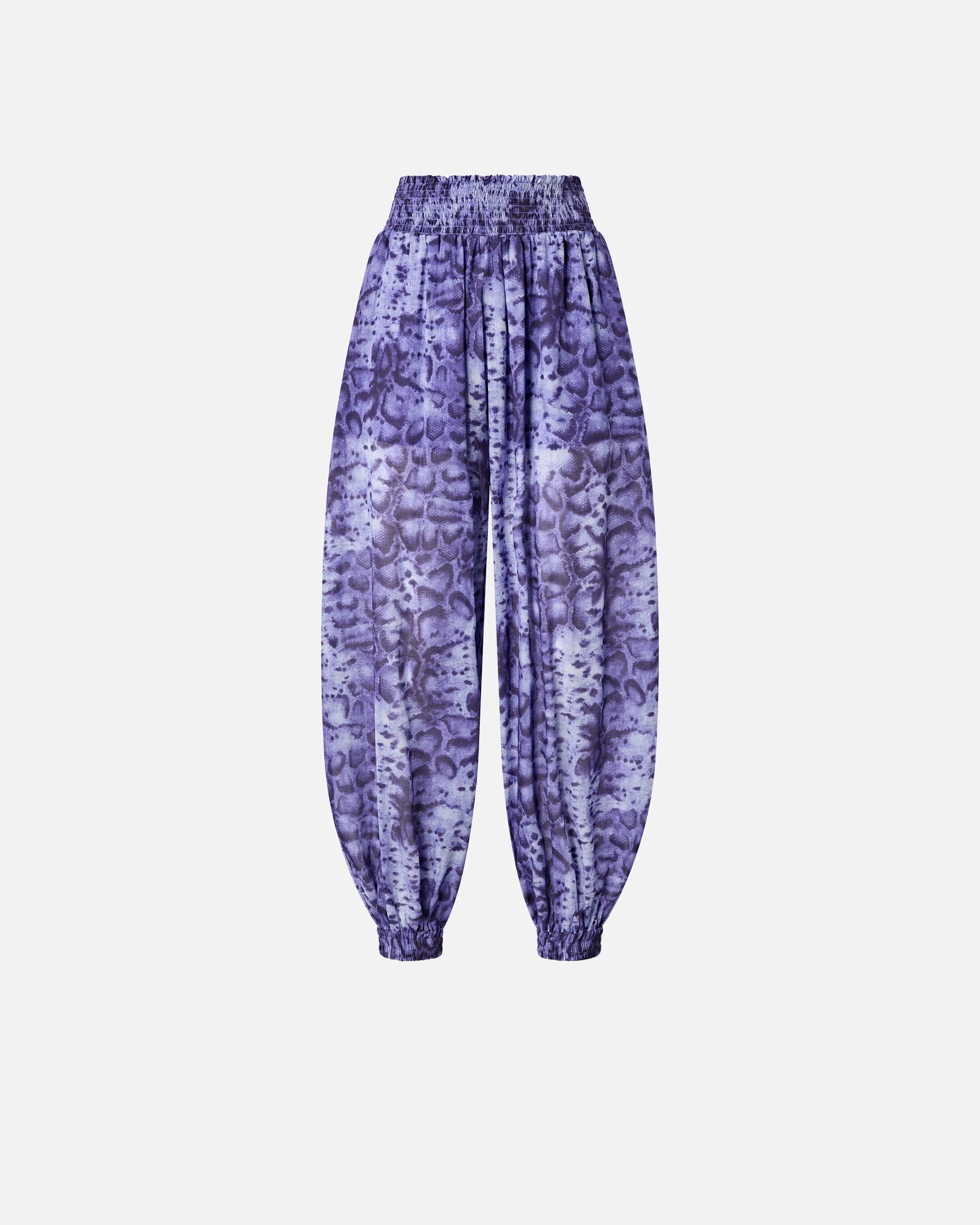 Wide-leg trousers with snake print - Image 5