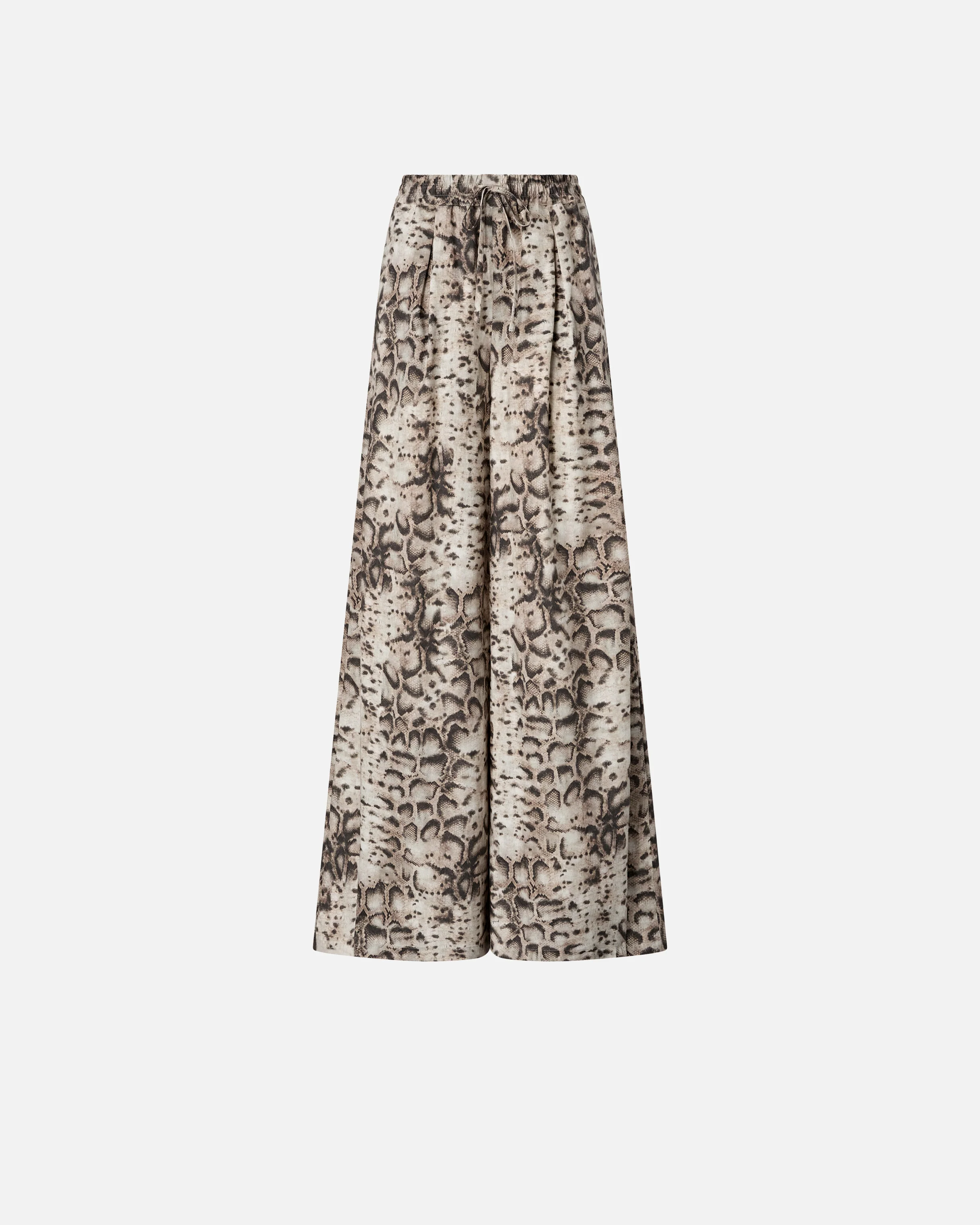 Wide-leg trousers with snake print - Image 5