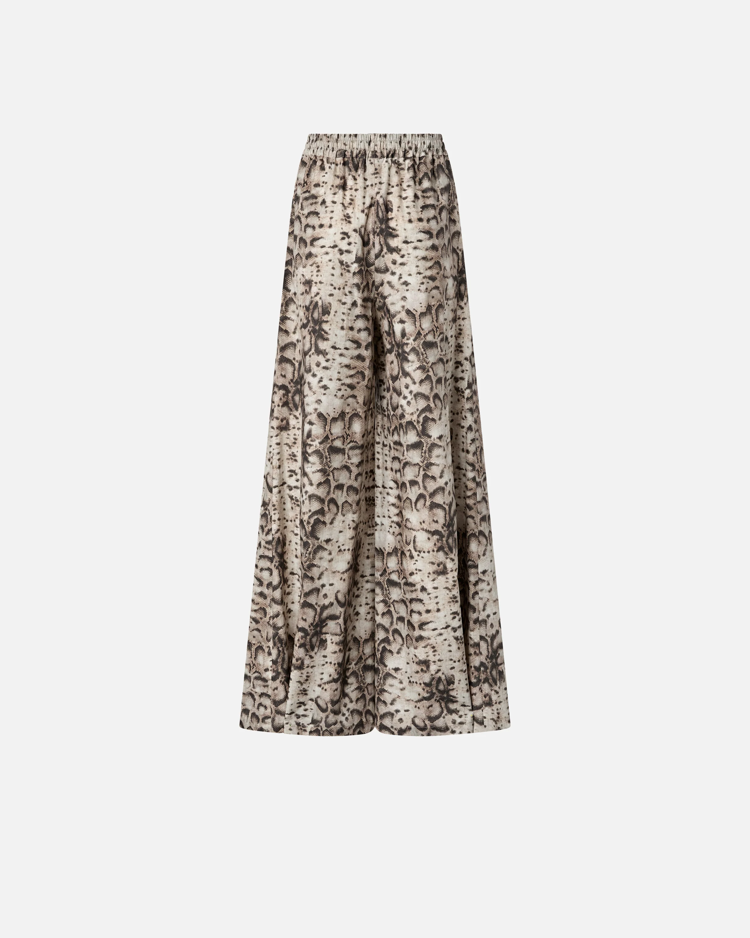 Wide-leg trousers with snake print - Image 6