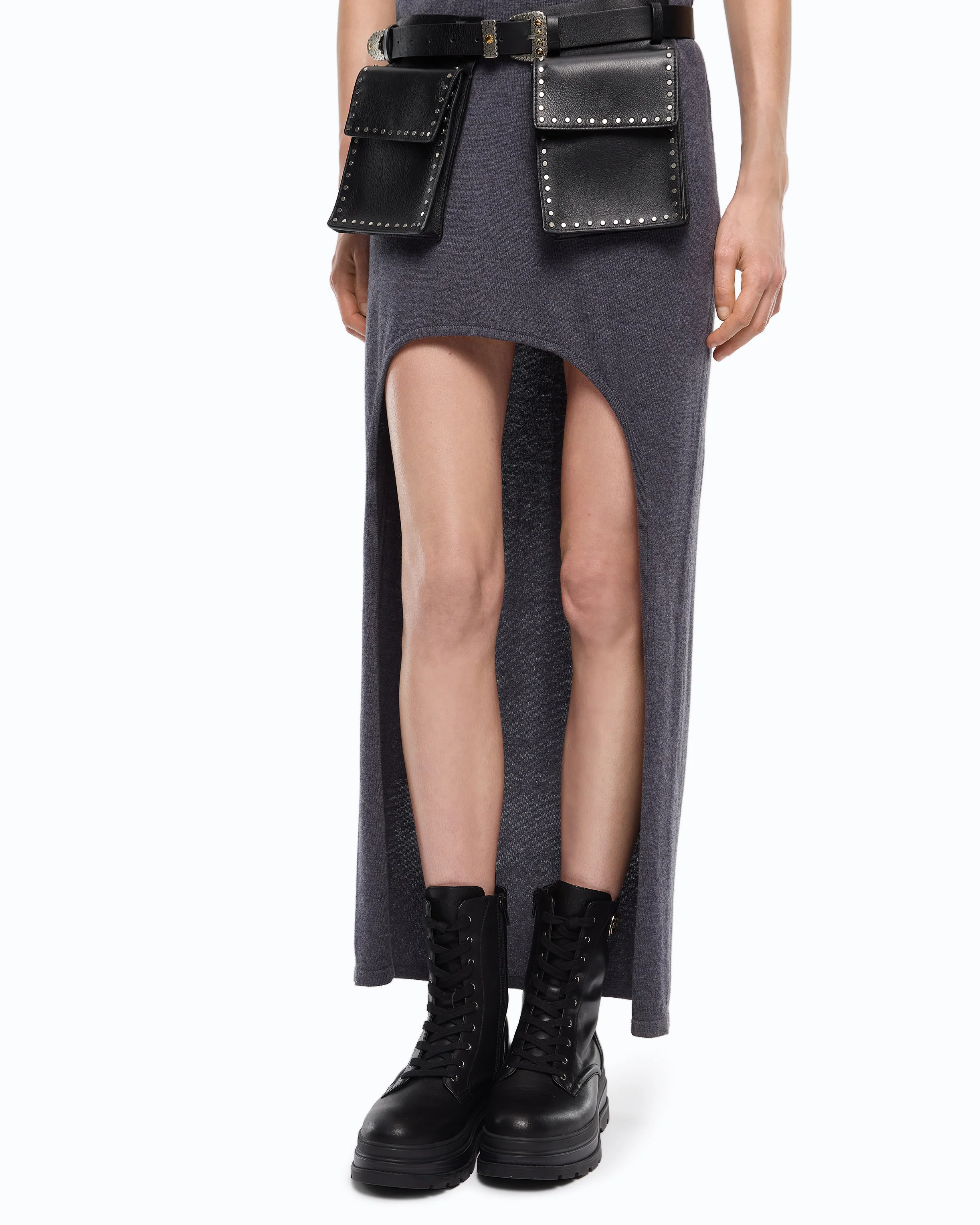 Wool-blend dress with longer back - Image 2