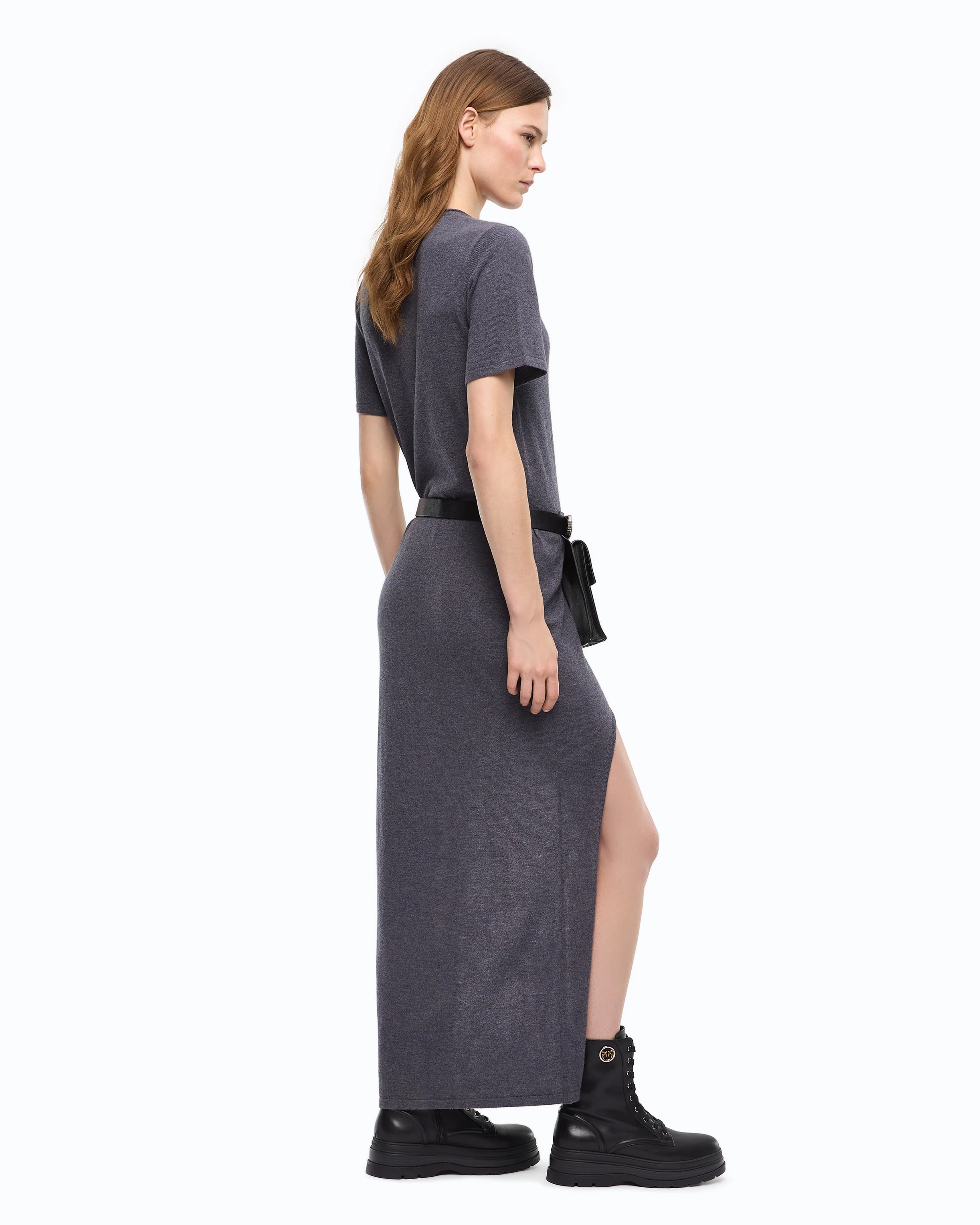 Wool-blend dress with longer back - Image 3