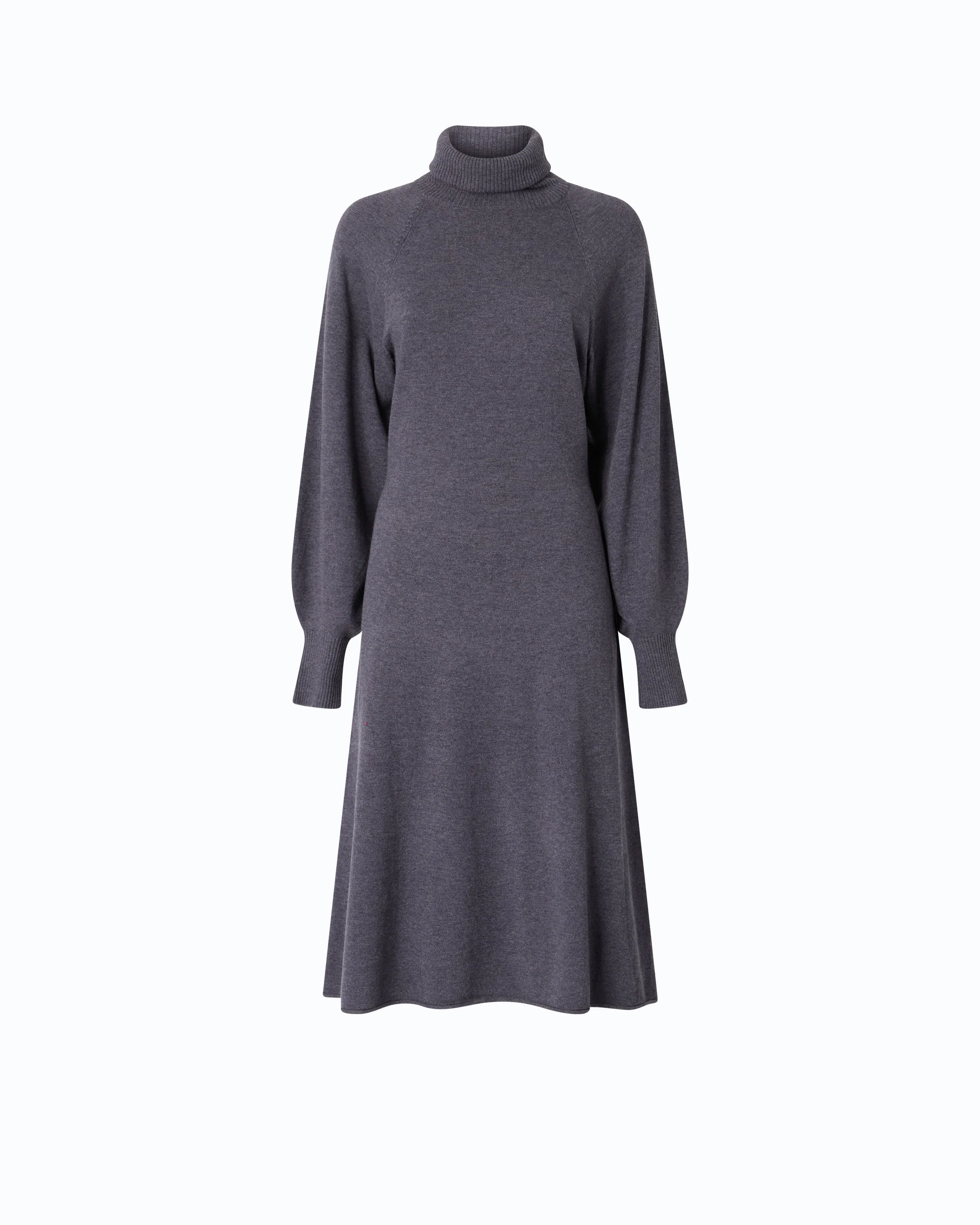 Wool-blend turtleneck midi dress - Image 5