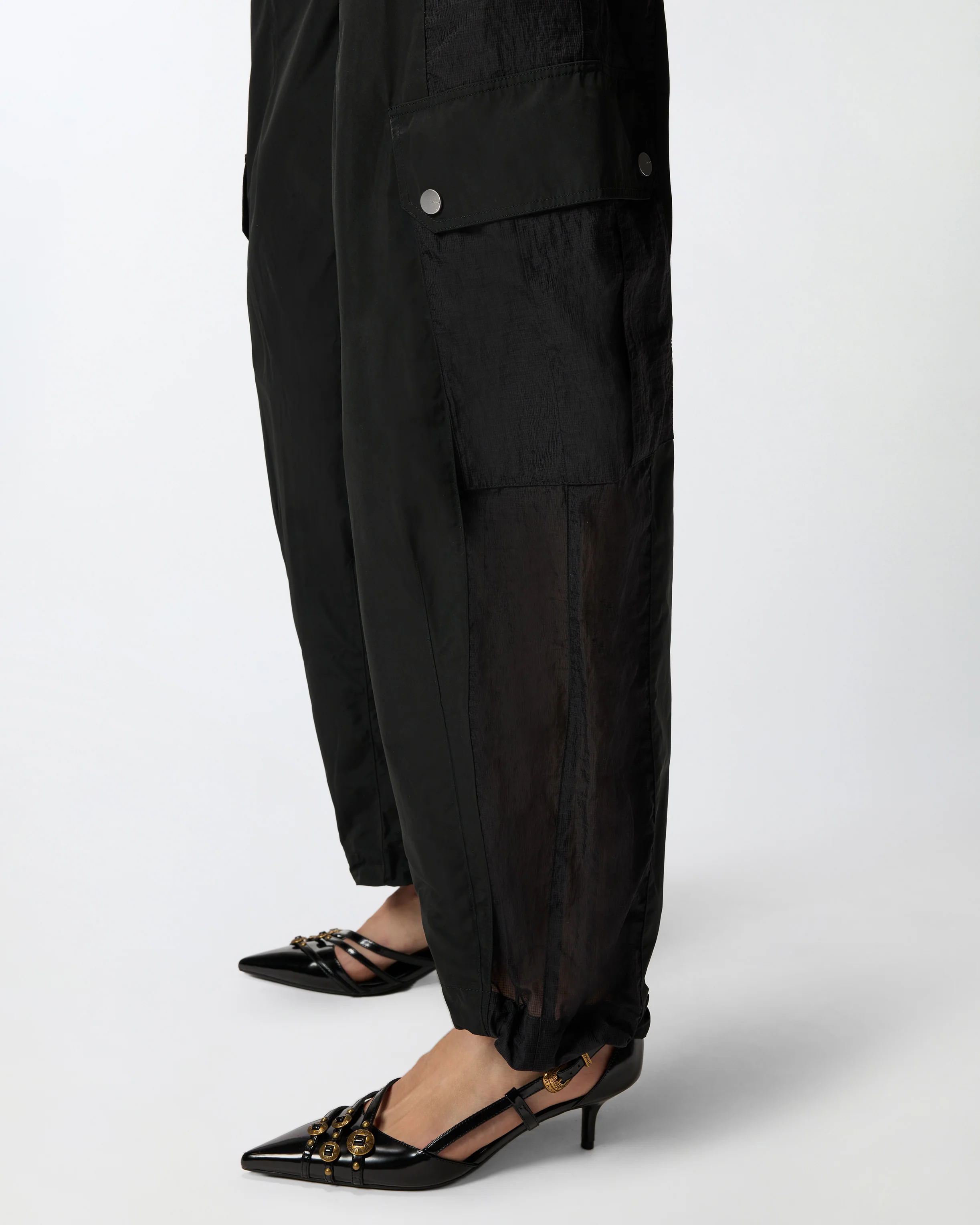 Workwear trousers with sheer inserts - Image 4