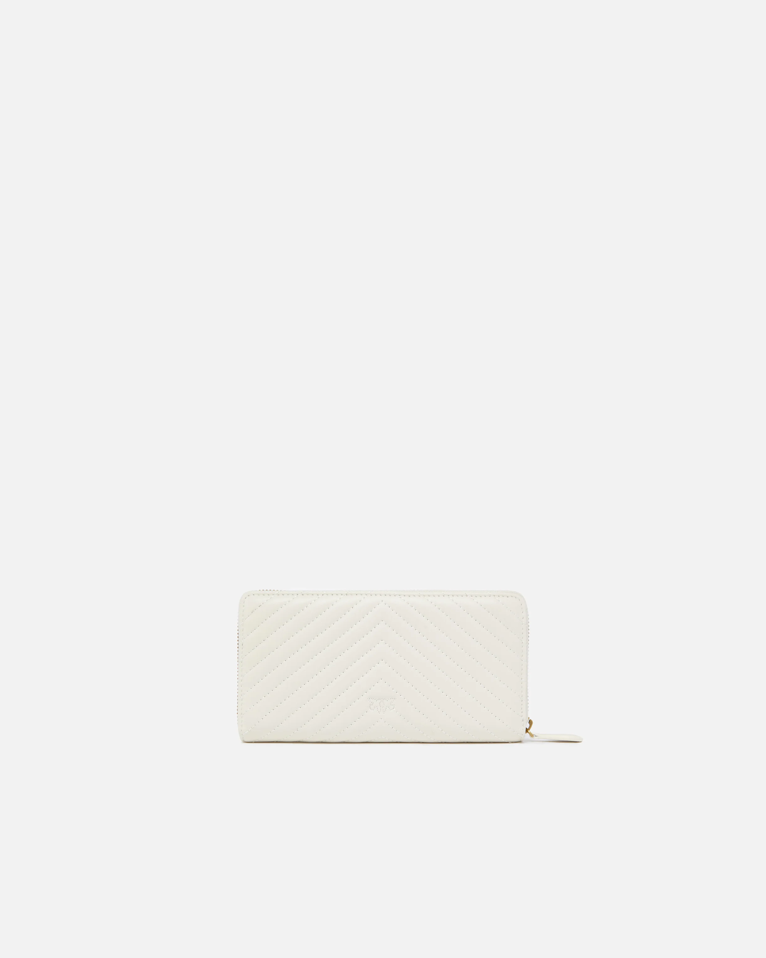 Zip-around wallet in chevron-patterned nappa leather - Image 2